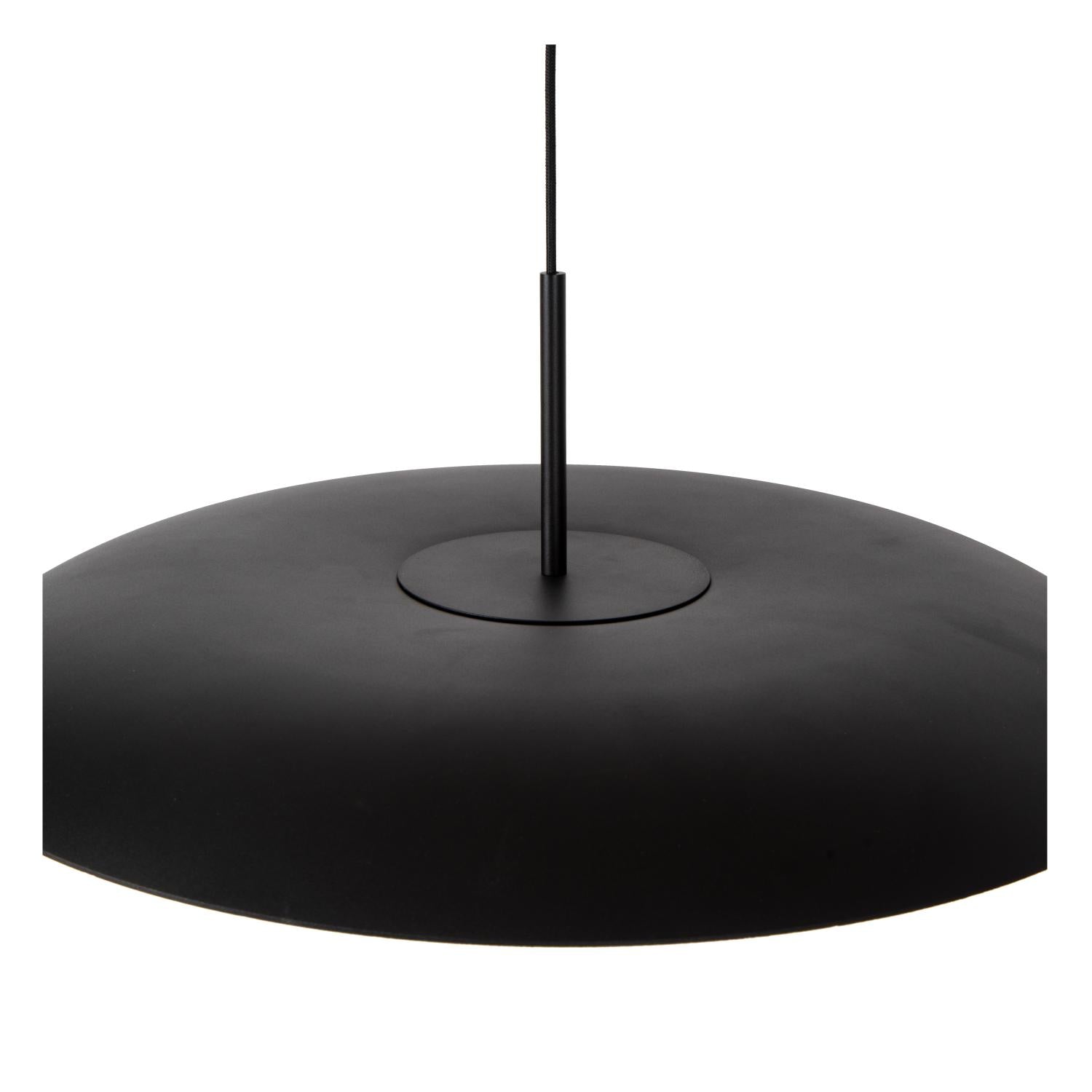 Lucide KENNETH - Hanglamp - Ø 60 cm - LED Dimb. - 1x16W 2700K - Zwart | Premium - KwaliteitWonen.nl