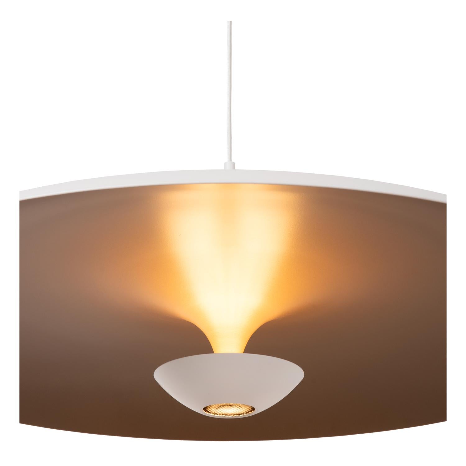 Lucide KENNETH - Hanglamp - Ø 80 cm - LED Dimb. - 1x22W 2700K - Wit | Premium - KwaliteitWonen.nl