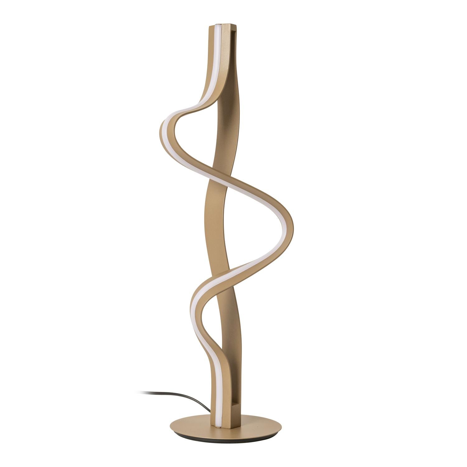 Lucide LAMBADA - Tafellamp - LED Dimb. - 1x19W 2700K - Champagne kleur | Premium - KwaliteitWonen.nl