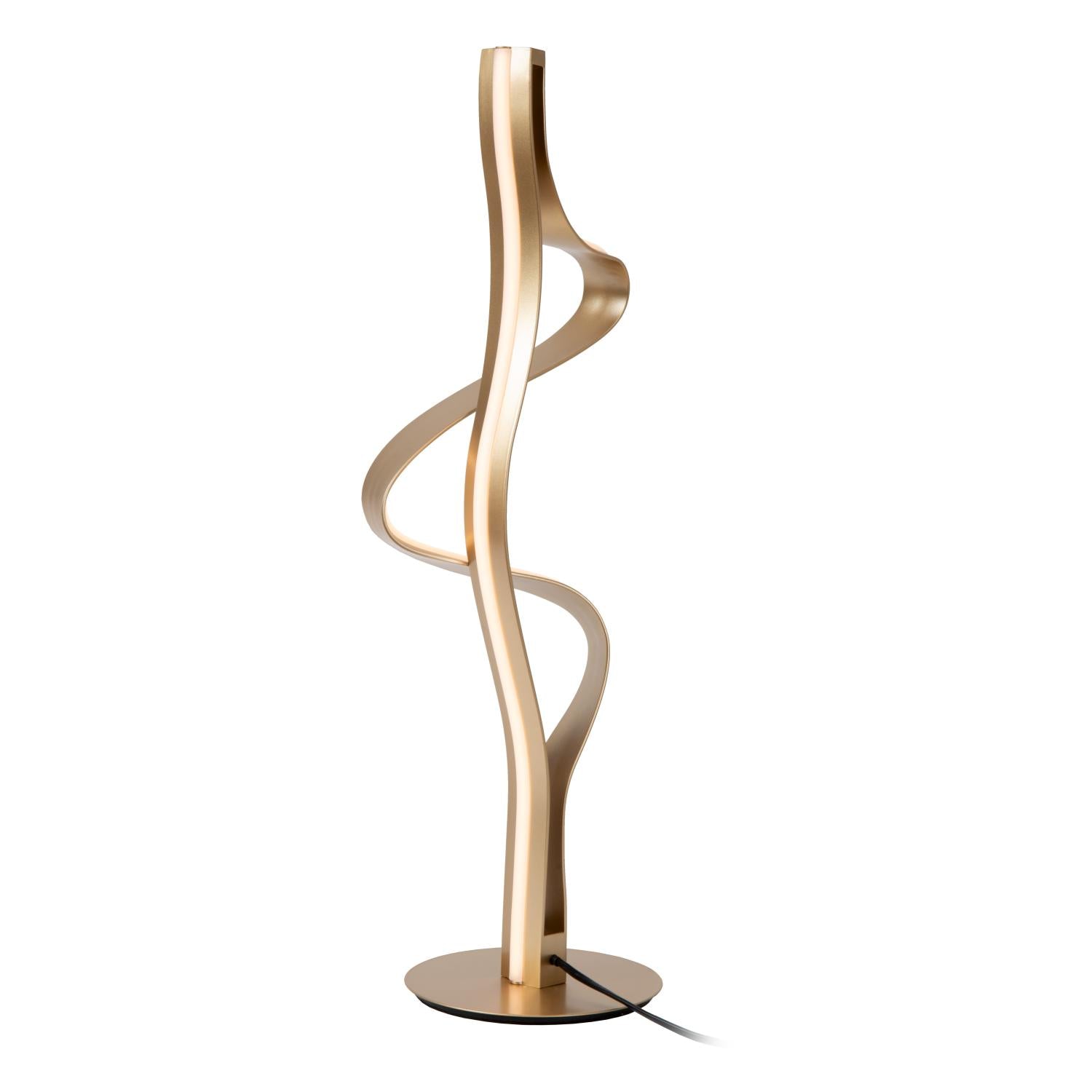 Lucide LAMBADA - Tafellamp - LED Dimb. - 1x19W 2700K - Mat Goud / Messing | Premium - KwaliteitWonen.nl