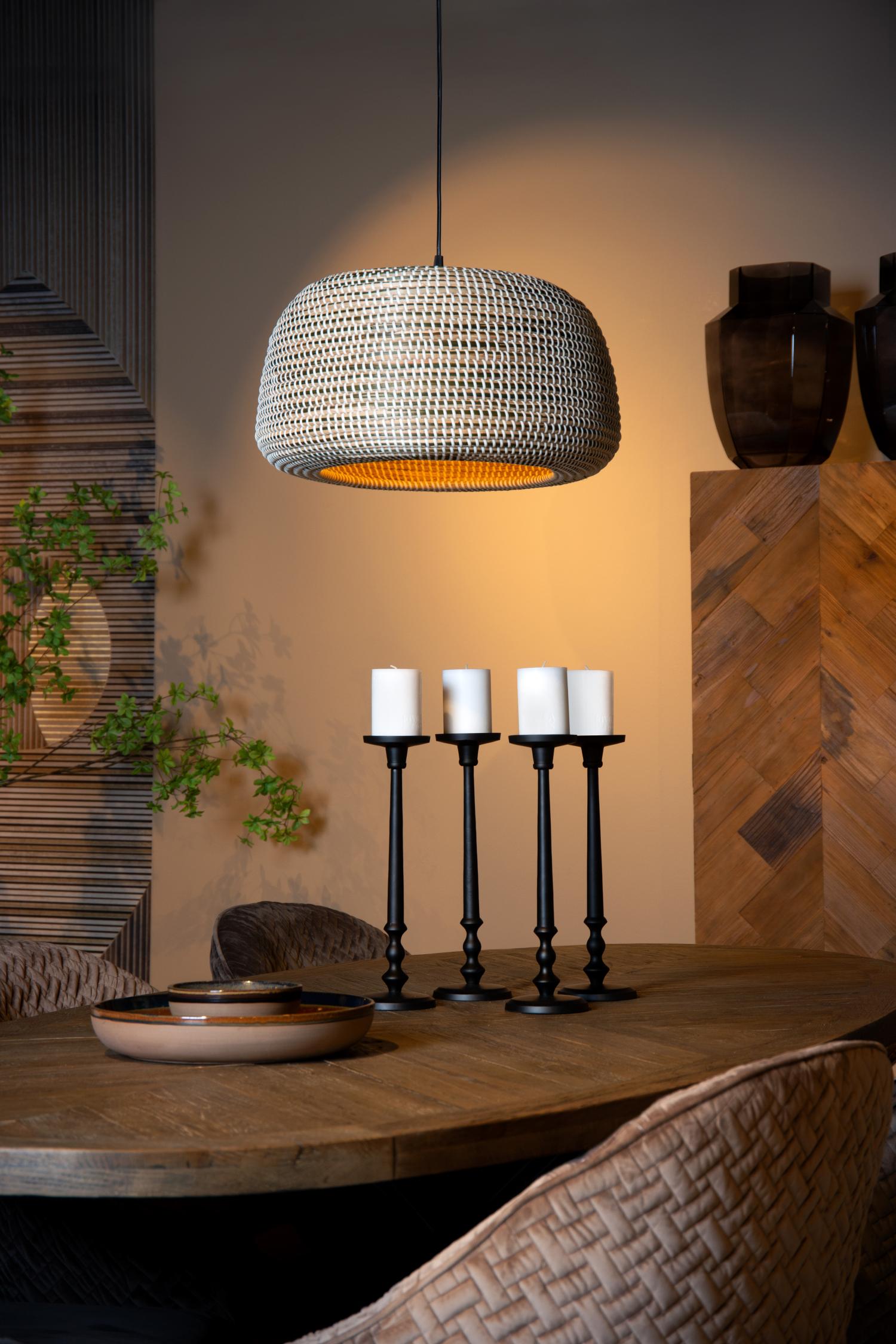 Lucide MADUKA - Hanglamp - 1xE27 - Bruin | Premium - KwaliteitWonen.nl
