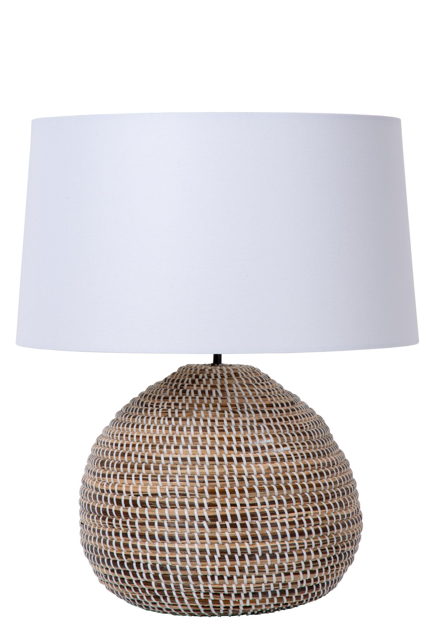 Lucide MADUKA - Tafellamp - Ø 45 cm - 1xE27 - Naturel | Premium - KwaliteitWonen.nl
