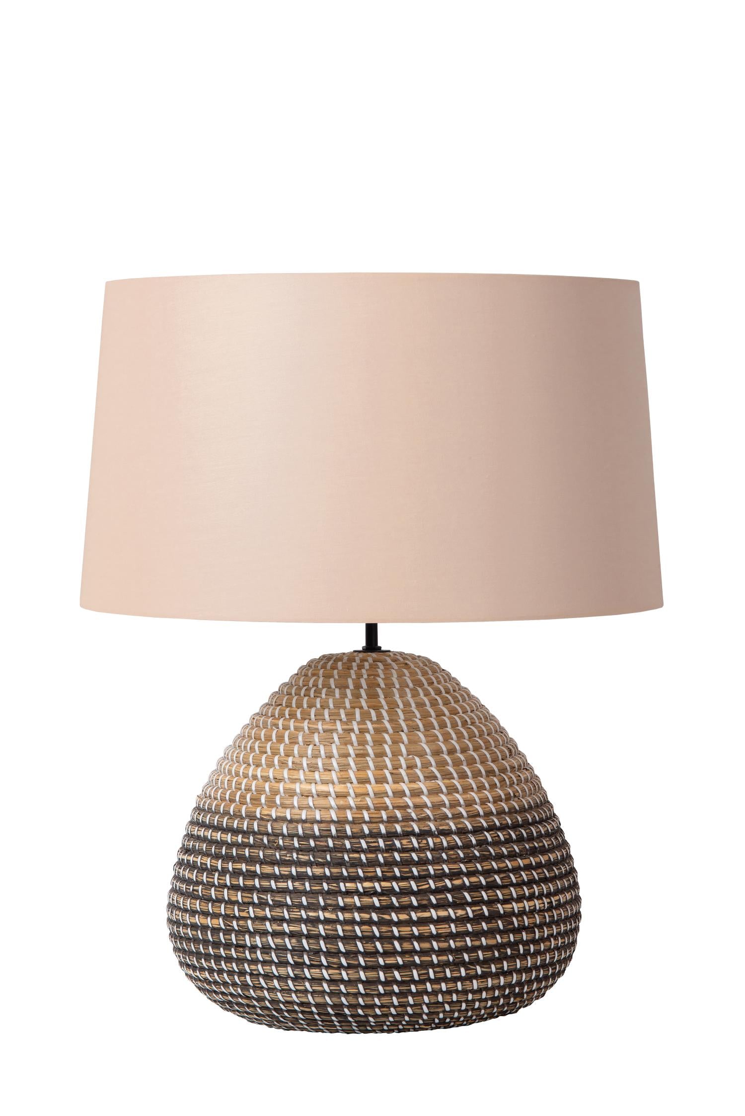 Lucide MADUKA - Tafellamp - Ø 45 cm - 1xE27 - Naturel | Premium - KwaliteitWonen.nl