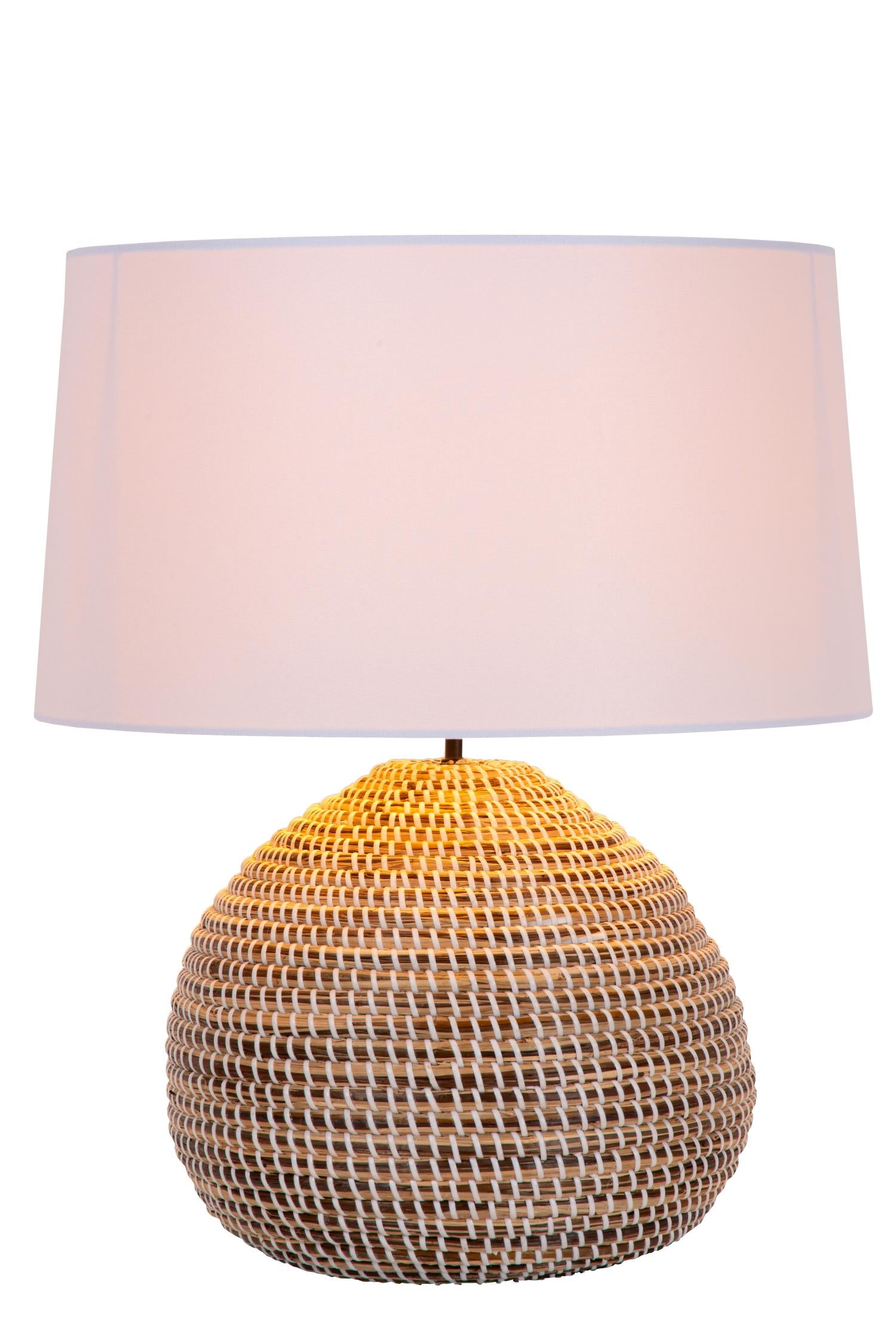 Lucide MADUKA - Tafellamp - Ø 45 cm - 1xE27 - Naturel | Premium - KwaliteitWonen.nl
