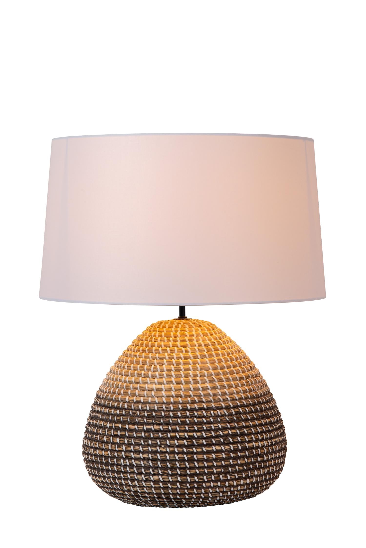 Lucide MADUKA - Tafellamp - Ø 45 cm - 1xE27 - Naturel | Premium - KwaliteitWonen.nl