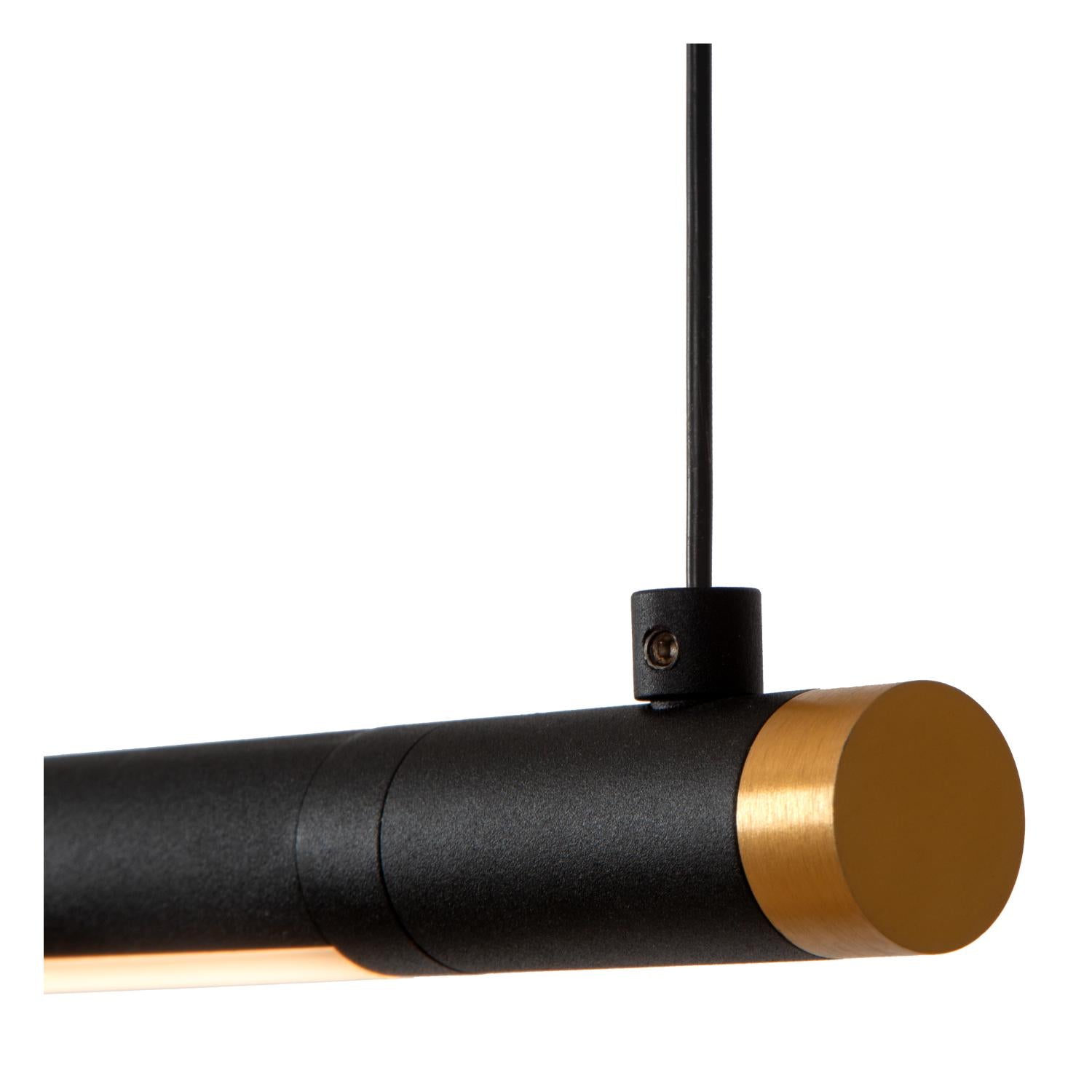 Lucide MARNIK - Hanglamp - Ø 2,5 cm - LED Dimb. - CCT - 1x22W 2700K/4000K - Handbewegingssensor - Zwart | Premium - KwaliteitWonen.nl