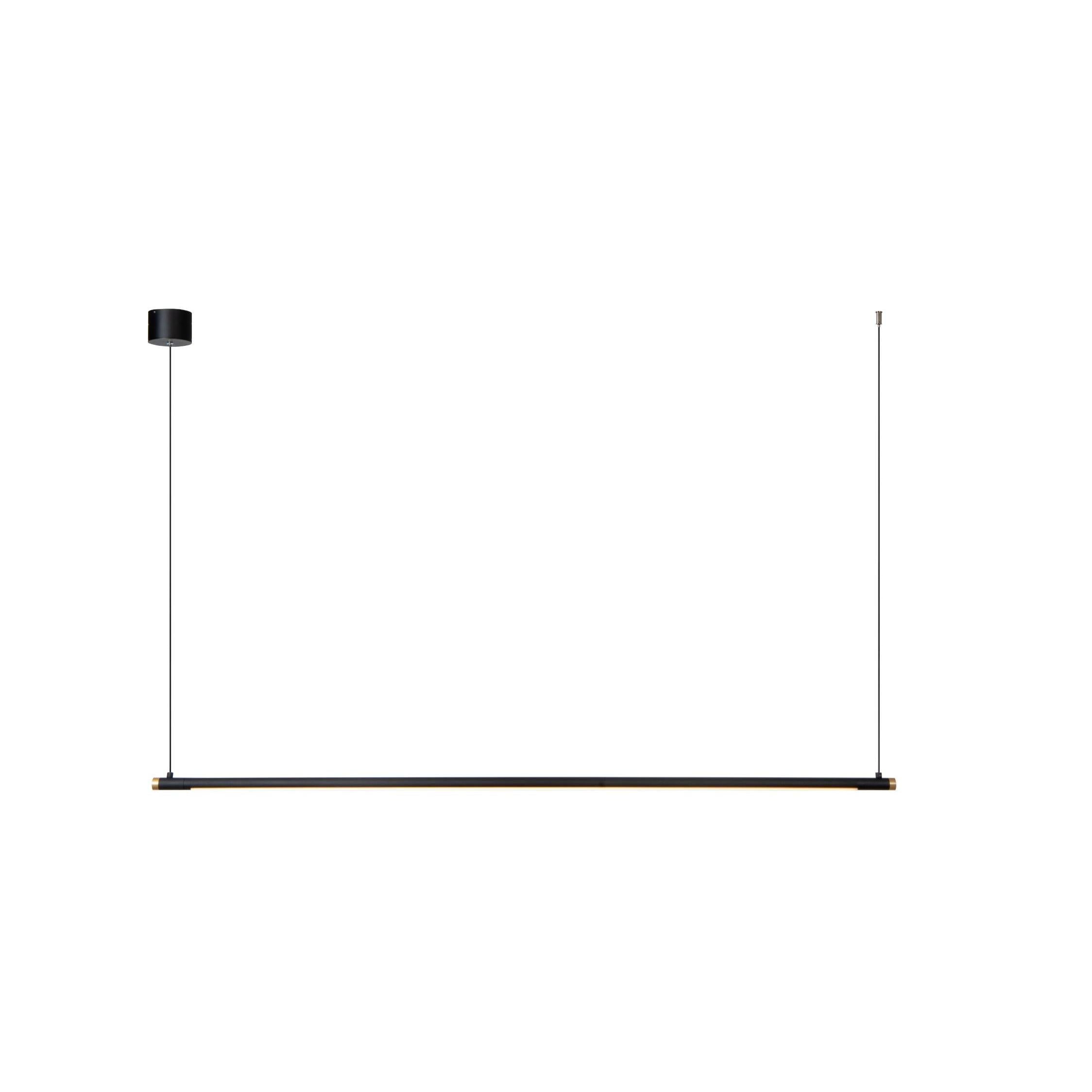 Lucide MARNIK - Hanglamp - Ø 2,5 cm - LED Dimb. - CCT - 1x22W 2700K/4000K - Handbewegingssensor - Zwart | Premium - KwaliteitWonen.nl