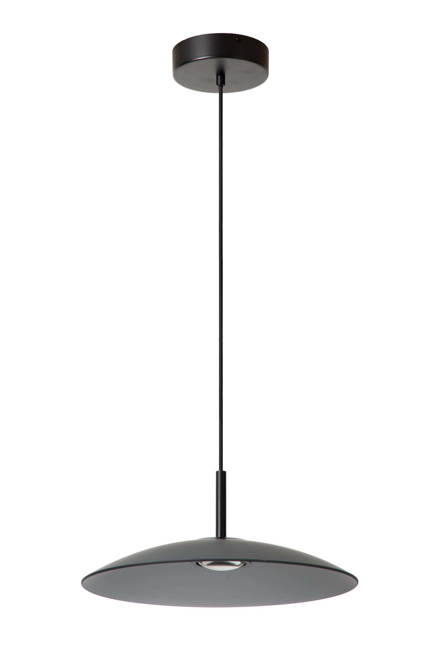 Lucide MENGA - Hanglamp - Ø 40 cm - LED Dimb. - 1x11W 2700K - Fumé | Premium - KwaliteitWonen.nl
