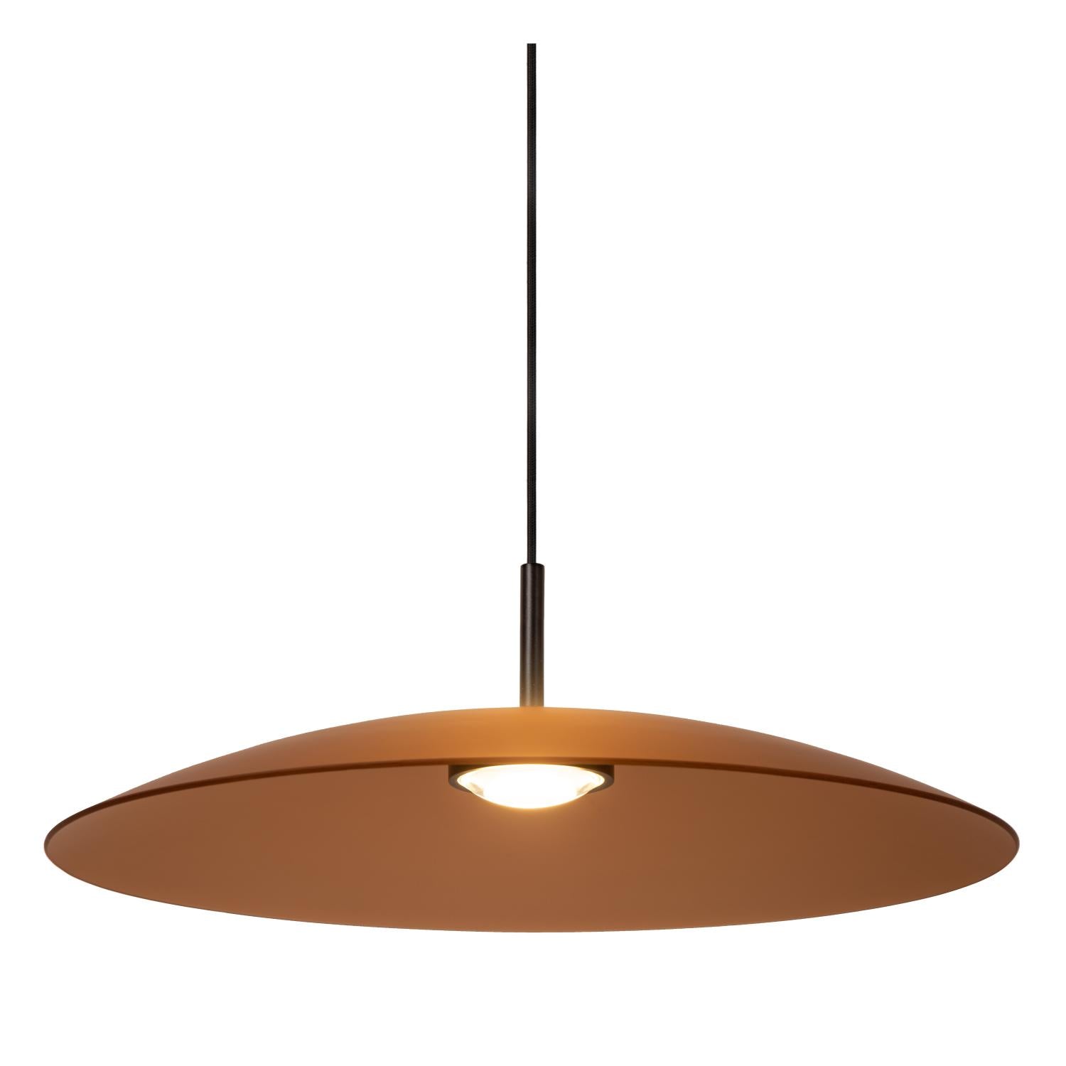 Lucide MENGA - Hanglamp - Ø 60 cm - LED Dimb. - 1x18,6W 2700K - Amber | Premium - KwaliteitWonen.nl