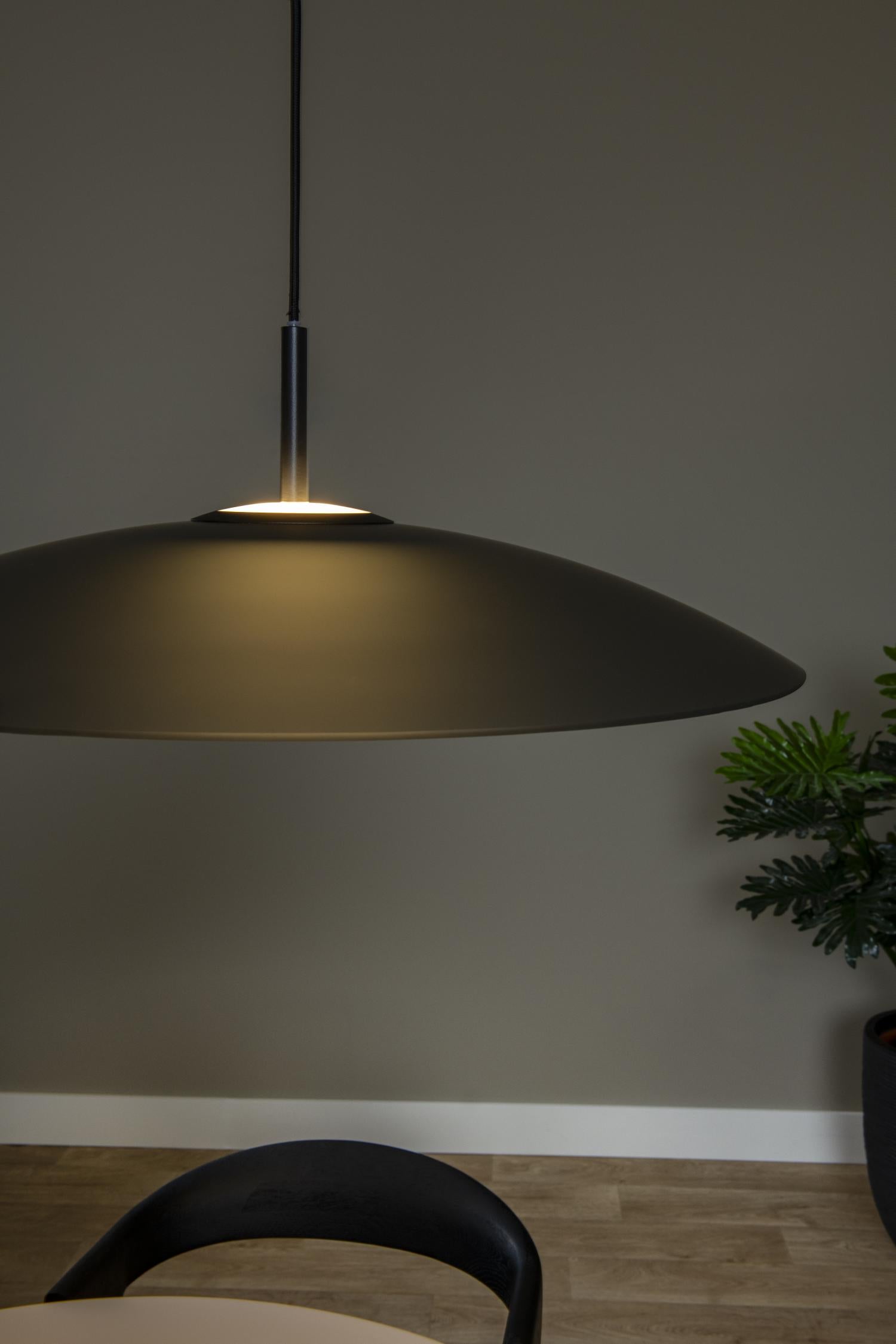 Lucide MENGA - Hanglamp - Ø 60 cm - LED Dimb. - 1x18,6W 2700K - Fumé | Premium - KwaliteitWonen.nl