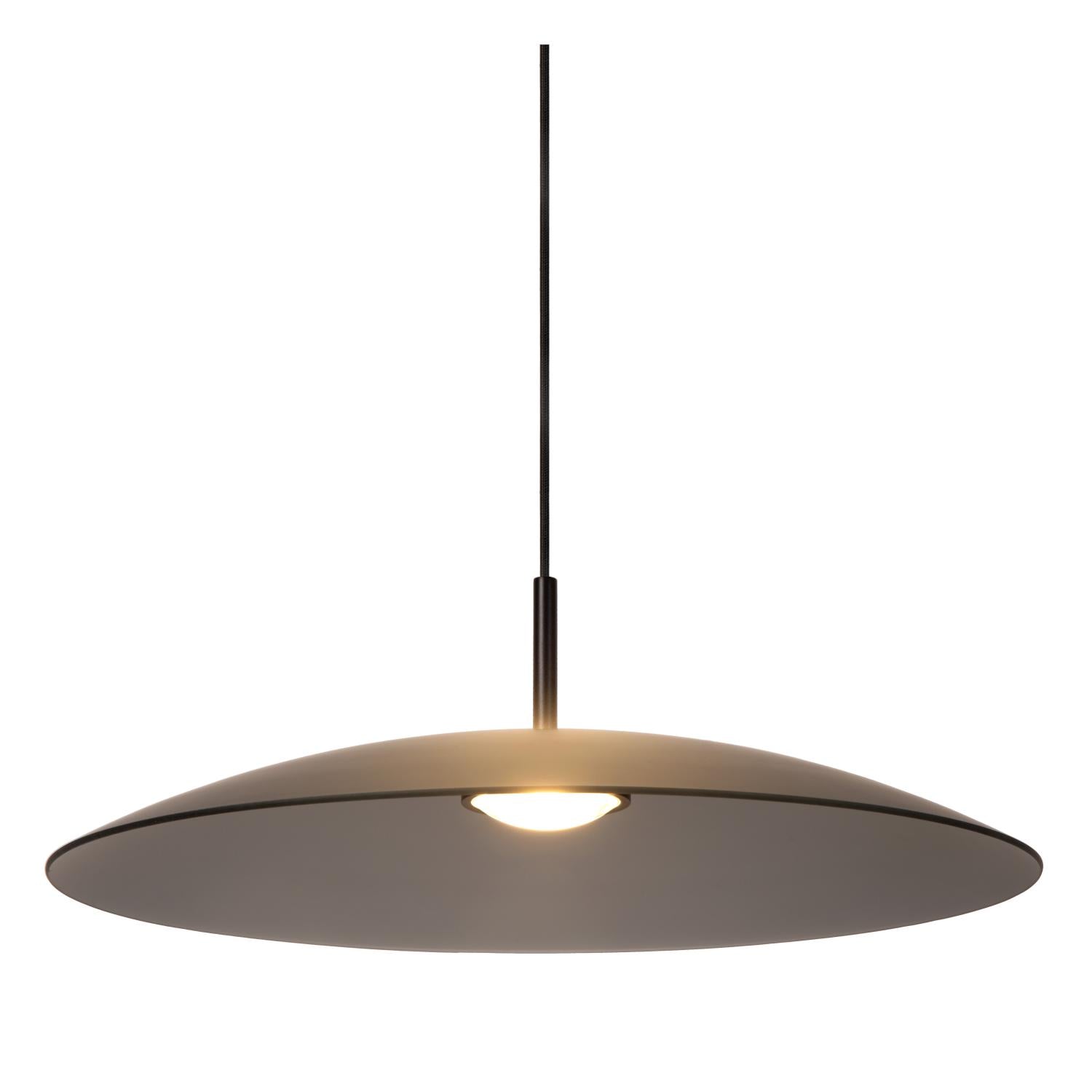 Lucide MENGA - Hanglamp - Ø 60 cm - LED Dimb. - 1x18,6W 2700K - Fumé | Premium - KwaliteitWonen.nl