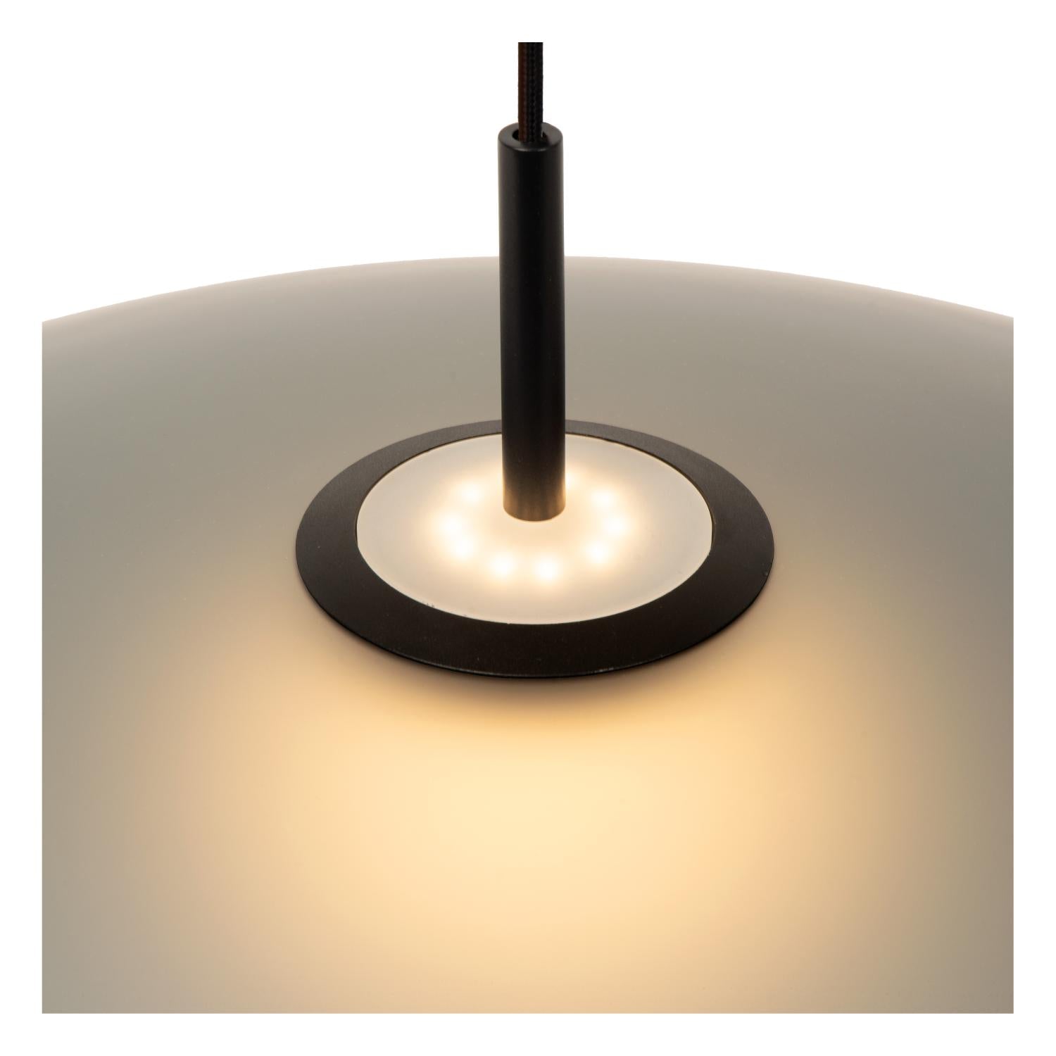 Lucide MENGA - Hanglamp - Ø 60 cm - LED Dimb. - 1x18,6W 2700K - Fumé | Premium - KwaliteitWonen.nl