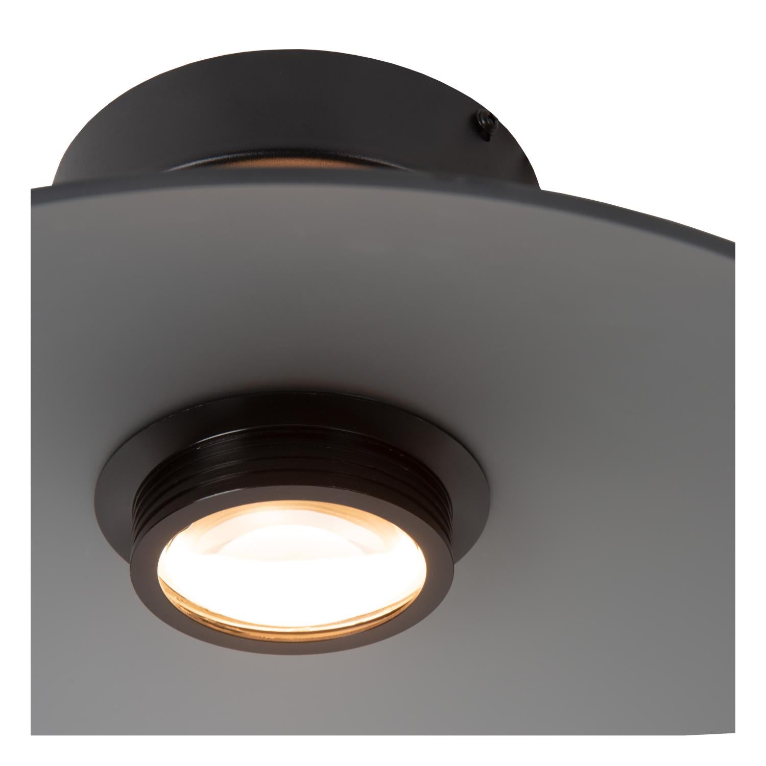 Lucide MENGA - Plafonnière - Ø 40 cm - LED Dimb. - 1x11W 2700K - Fumé | Premium - KwaliteitWonen.nl