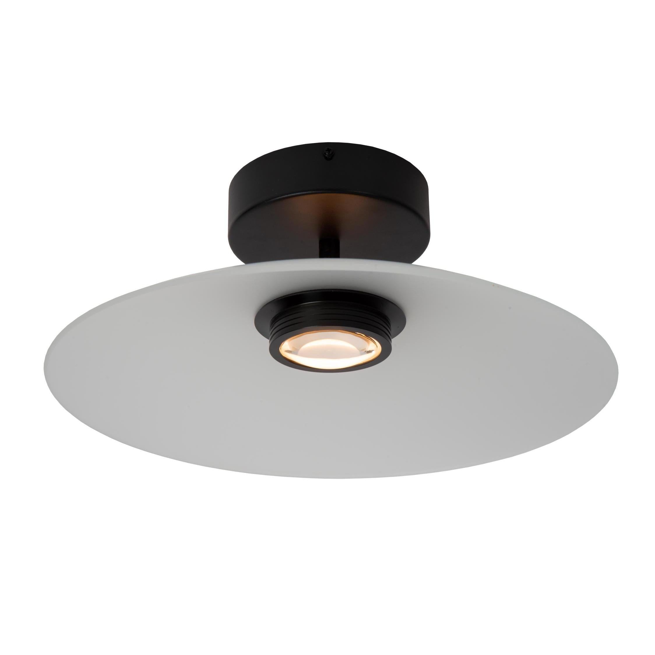 Lucide MENGA - Plafonnière - Ø 40 cm - LED Dimb. - 1x11W 2700K - Opaal | Premium - KwaliteitWonen.nl