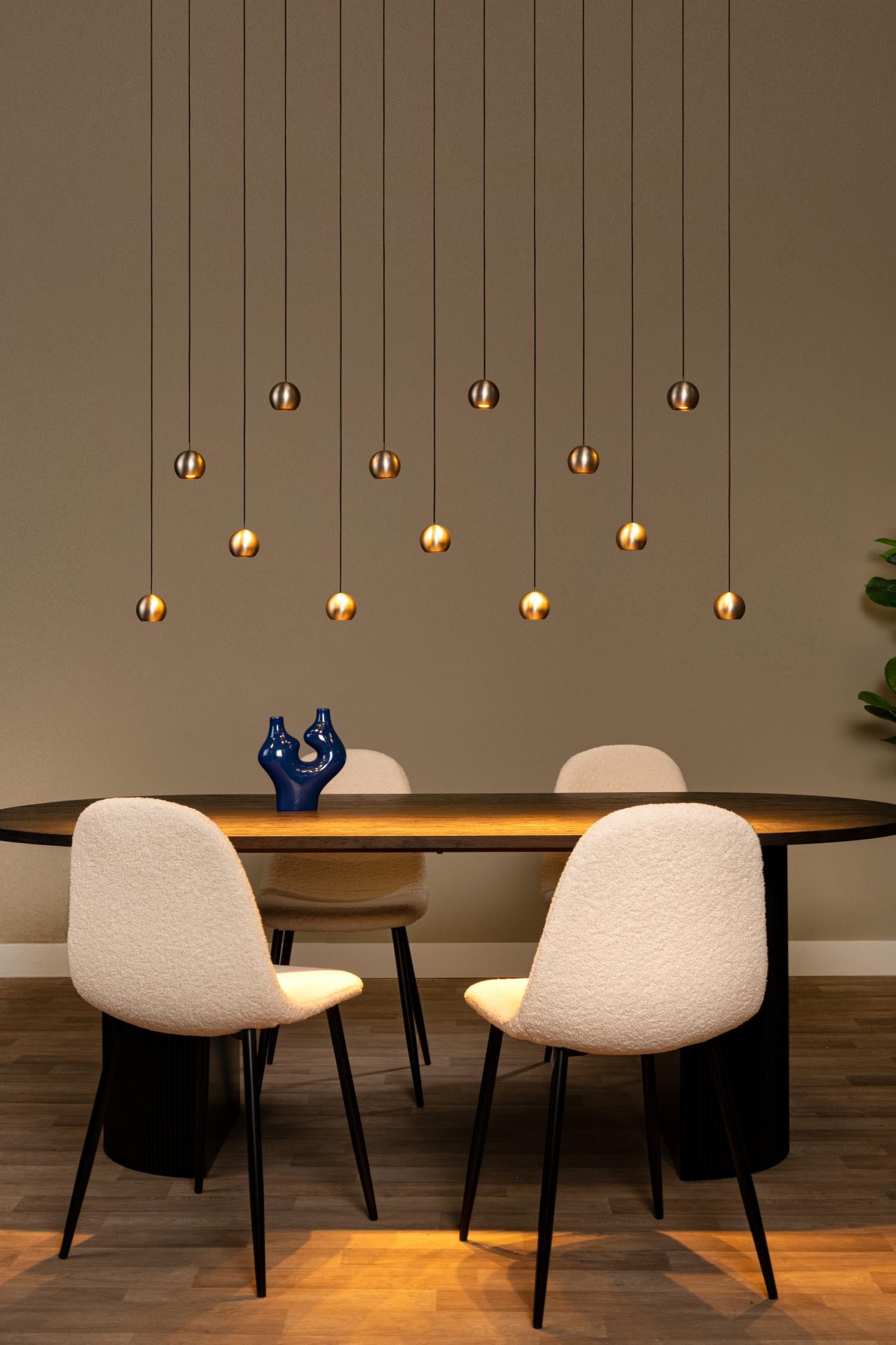 Lucide MONTANA - Hanglamp - LED Dimb. - CCT - 13x5,7W 2700K/4000K - Geschikt voor vide en hoge plafonds - Grijs ijzer | Premium - KwaliteitWonen.nl