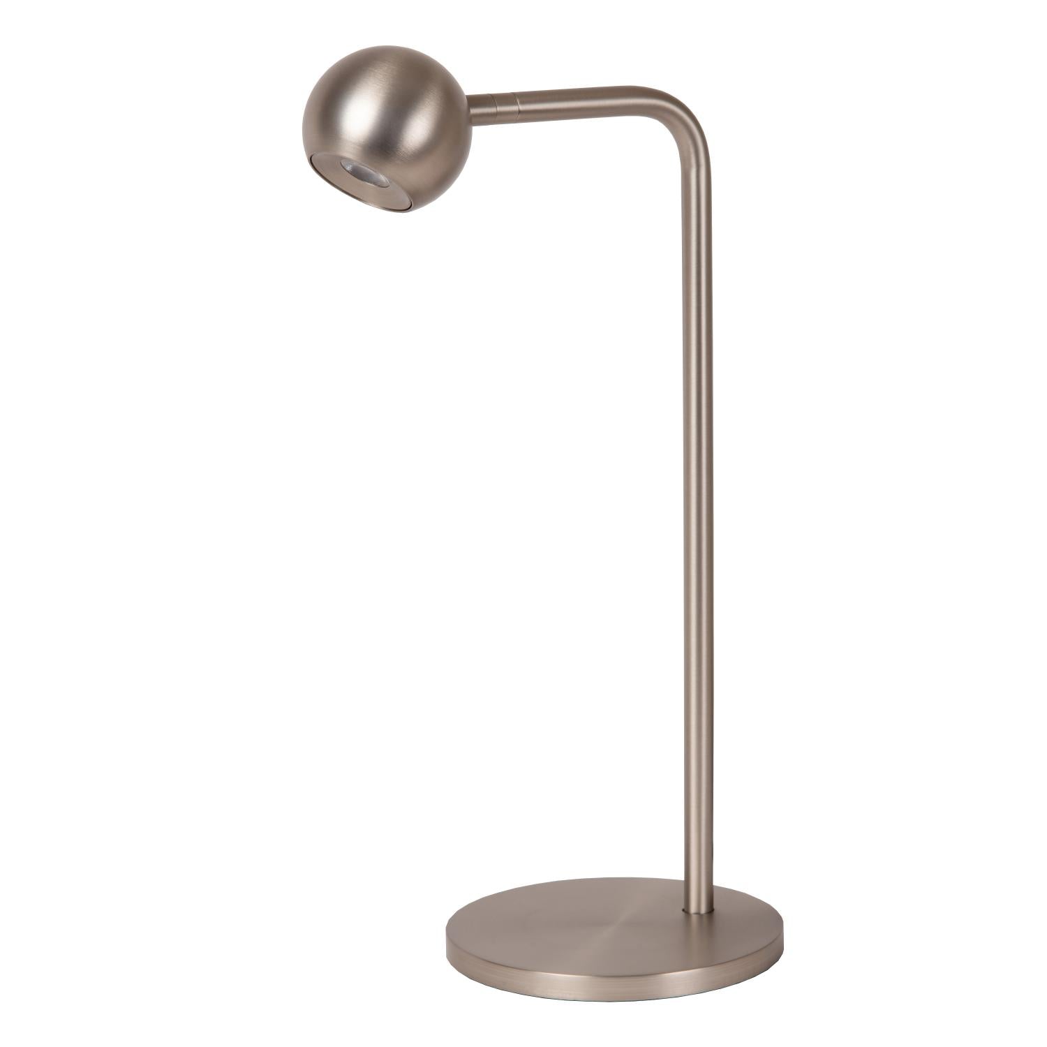 Lucide MONTANA - Tafellamp - LED Dimb. - 1x5W 2700K - Grijs ijzer | Premium - KwaliteitWonen.nl
