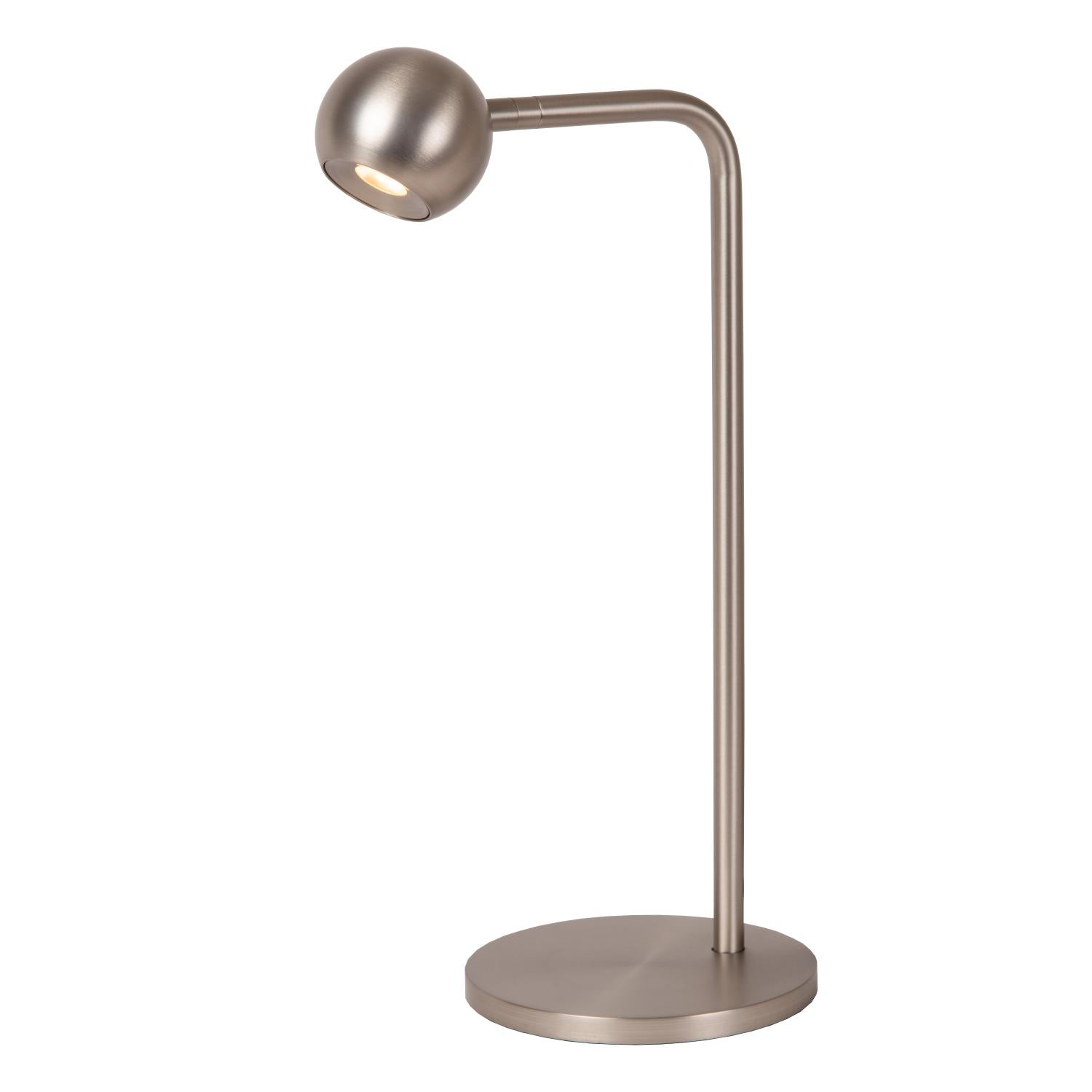 Lucide MONTANA - Tafellamp - LED Dimb. - 1x5W 2700K - Grijs ijzer | Premium - KwaliteitWonen.nl