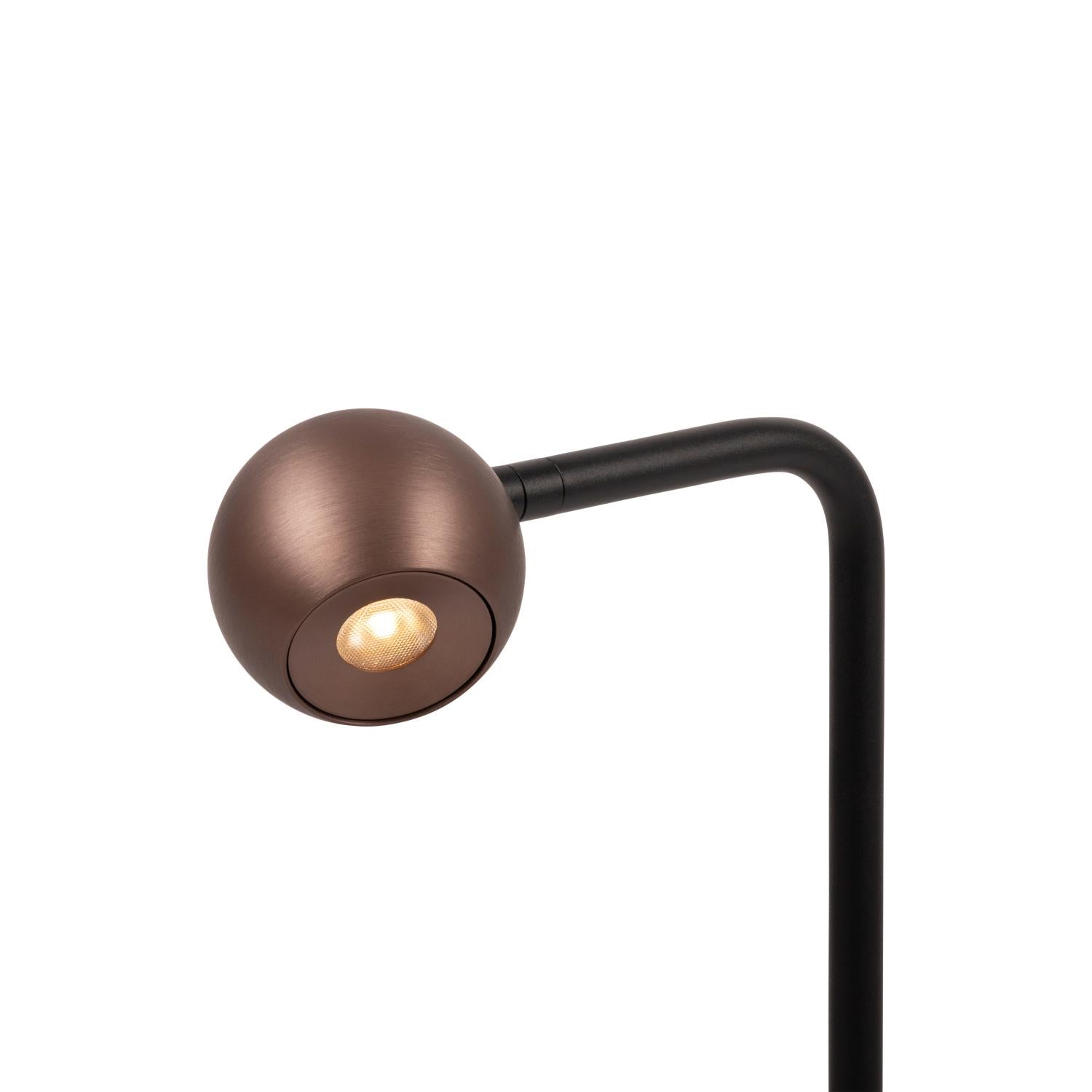 Lucide MONTANA - Tafellamp - LED Dimb. - 1x5W 2700K - Koffie | Premium - KwaliteitWonen.nl