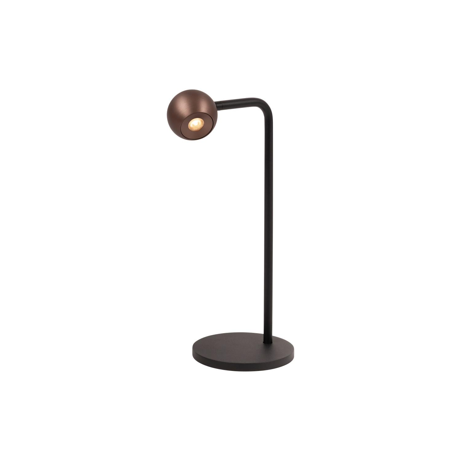 Lucide MONTANA - Tafellamp - LED Dimb. - 1x5W 2700K - Koffie | Premium - KwaliteitWonen.nl