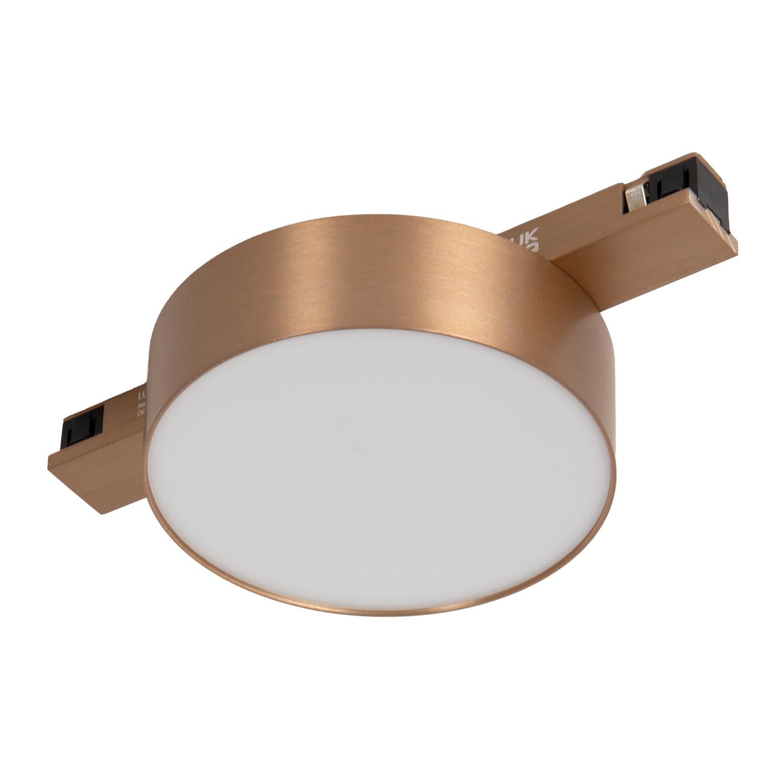 Lucide Premium LINIAL FIXXT Railspot - 1-fase Railsysteem / Smart Railverlichting - Smart - 48V Track - 1xLED - Champagne - KwaliteitWonen.nl