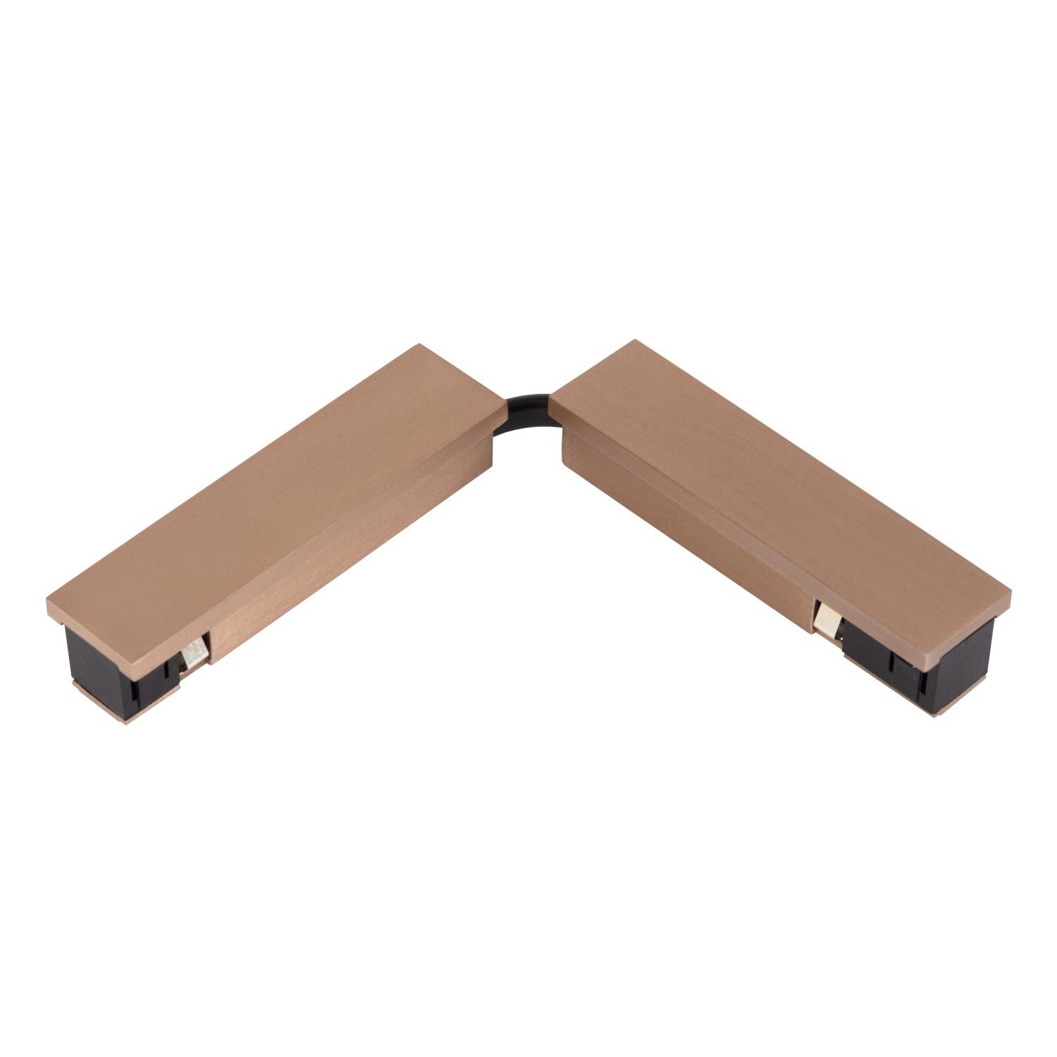 Lucide Premium LINIAL Flexibel -koppelstuk - 1-fase Railsysteem / Railverlichting - Smart - 48V Track - Champagne - KwaliteitWonen.nl