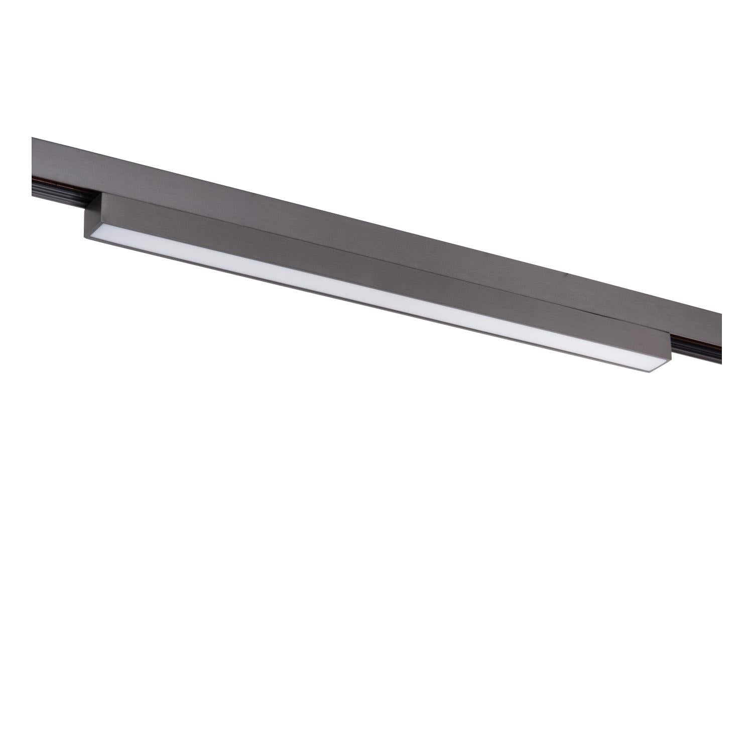 Lucide Premium LINIAL GLYX Railspot - 1-fase Railsysteem / Smart Railverlichting - Smart - 48V Track - 1xLED - Mat Zwart Chroom - KwaliteitWonen.nl
