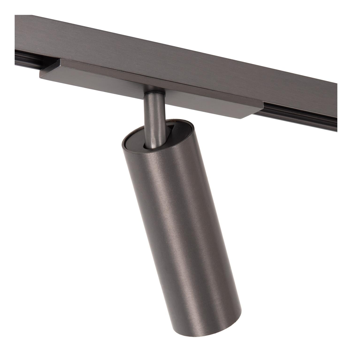 Lucide Premium LINIAL MOX Railspot - 1-fase Railsysteem / Smart Railverlichting - Smart - 48V Track - 1xLED - Mat Zwart Chroom - KwaliteitWonen.nl