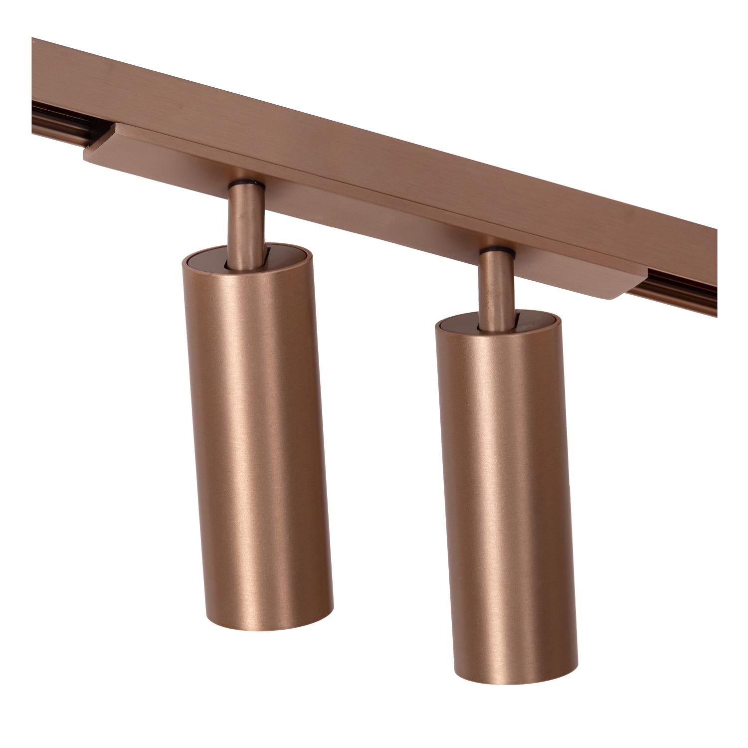Lucide Premium LINIAL MOXX Railspot - 1-fase Railsysteem / Smart Railverlichting - Smart - 48V Track - 2xLED - Champagne - KwaliteitWonen.nl