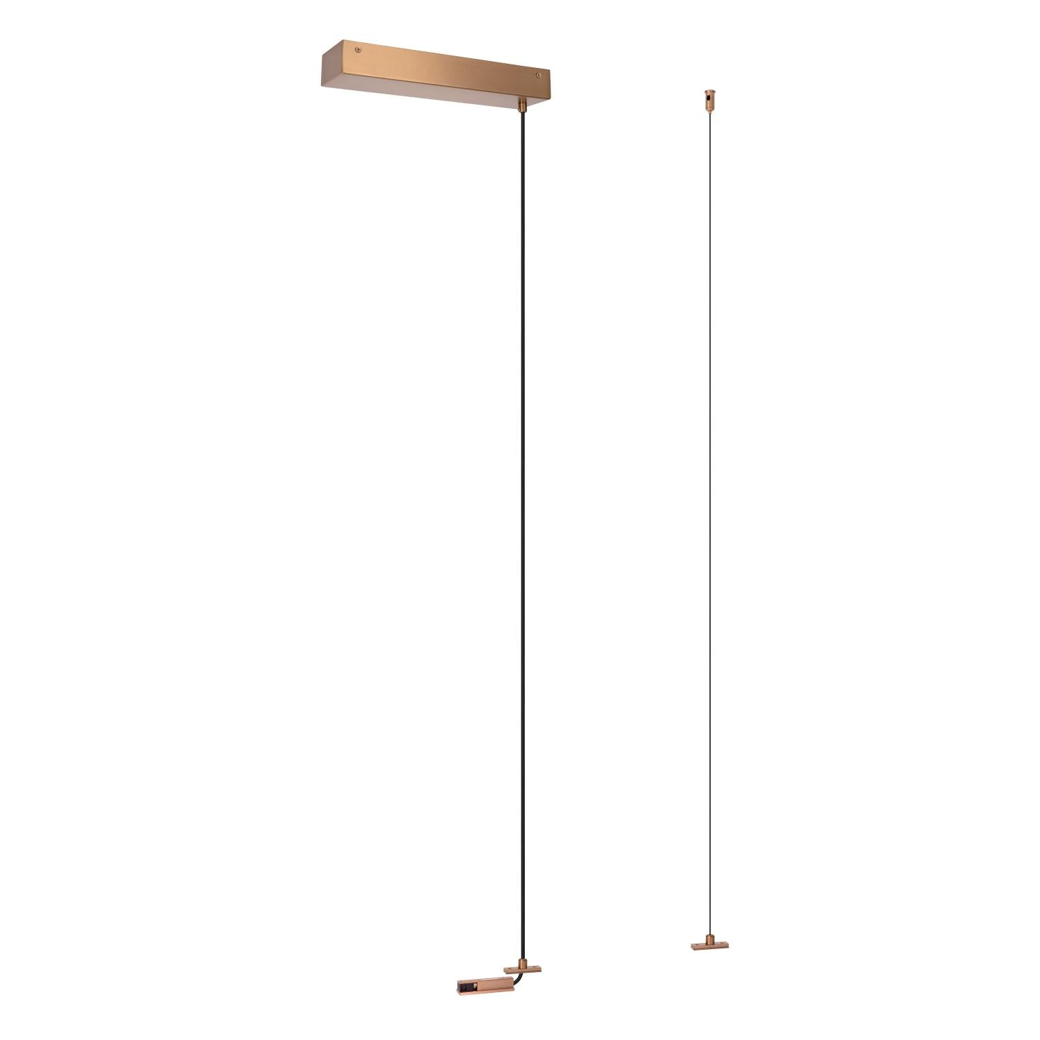 Lucide Premium LINIAL Ophanging voor opbouwdriver - 1 fase Railsysteem / Railverlichting - Smart - 48V Track - Champagne - KwaliteitWonen.nl