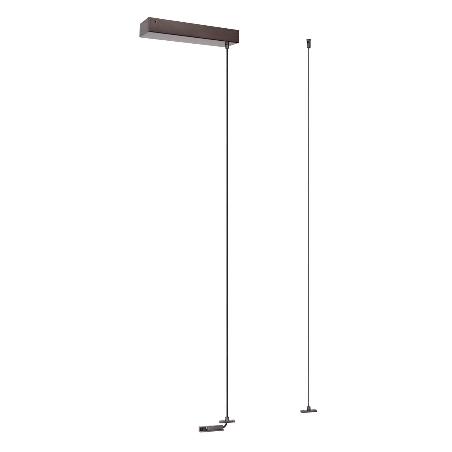 Lucide Premium LINIAL Ophanging voor opbouwdriver - 1 fase Railsysteem / Railverlichting - Smart - 48V Track - Zwart mat Chroom - KwaliteitWonen.nl