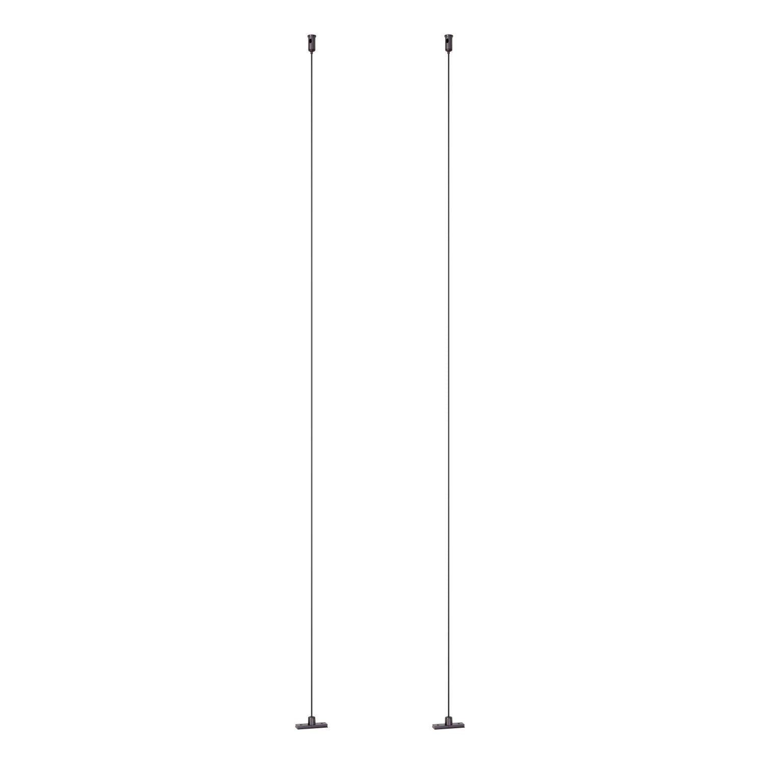 Lucide Premium LINIAL Ophangkabel - 1-fase Railsysteem / Railverlichting - Smart - 48V Track - Mat Zwart Chroom - KwaliteitWonen.nl