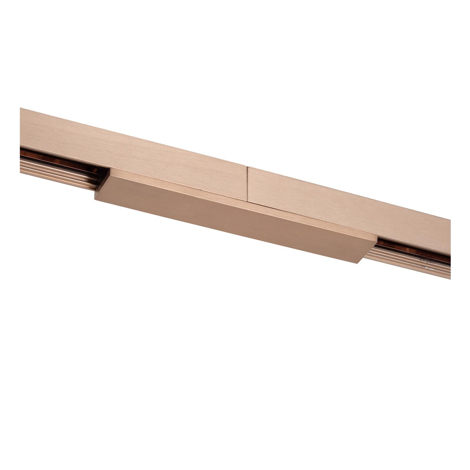 Lucide Premium LINIAL Recht -koppelstuk - 1-fase Railsysteem / Railverlichting - Smart - 48V Track - Champagne - KwaliteitWonen.nl