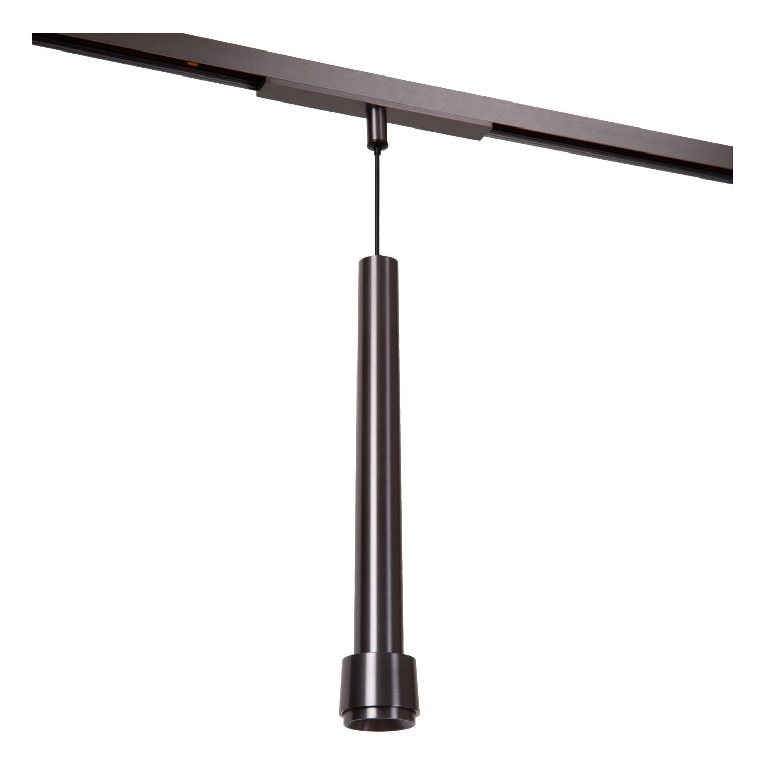Lucide Premium LINIAL TUBIZ Hanglamp - 1-fase Railsysteem / Smart Railverlichting - Smart - 48V Track - 1xLED - Mat Zwart Chroom - KwaliteitWonen.nl