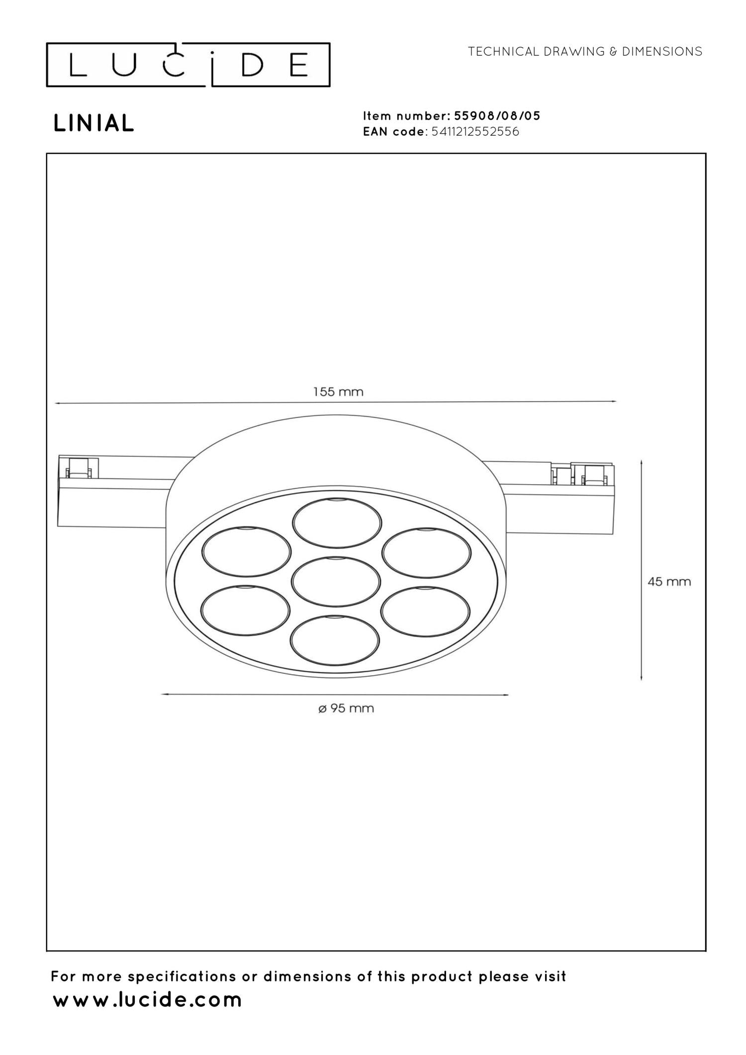 Lucide Premium LINIAL XAVI Railspot - 1-fase Railsysteem / Smart Railverlichting - Smart - 48V Track - LED - Champagne - KwaliteitWonen.nl