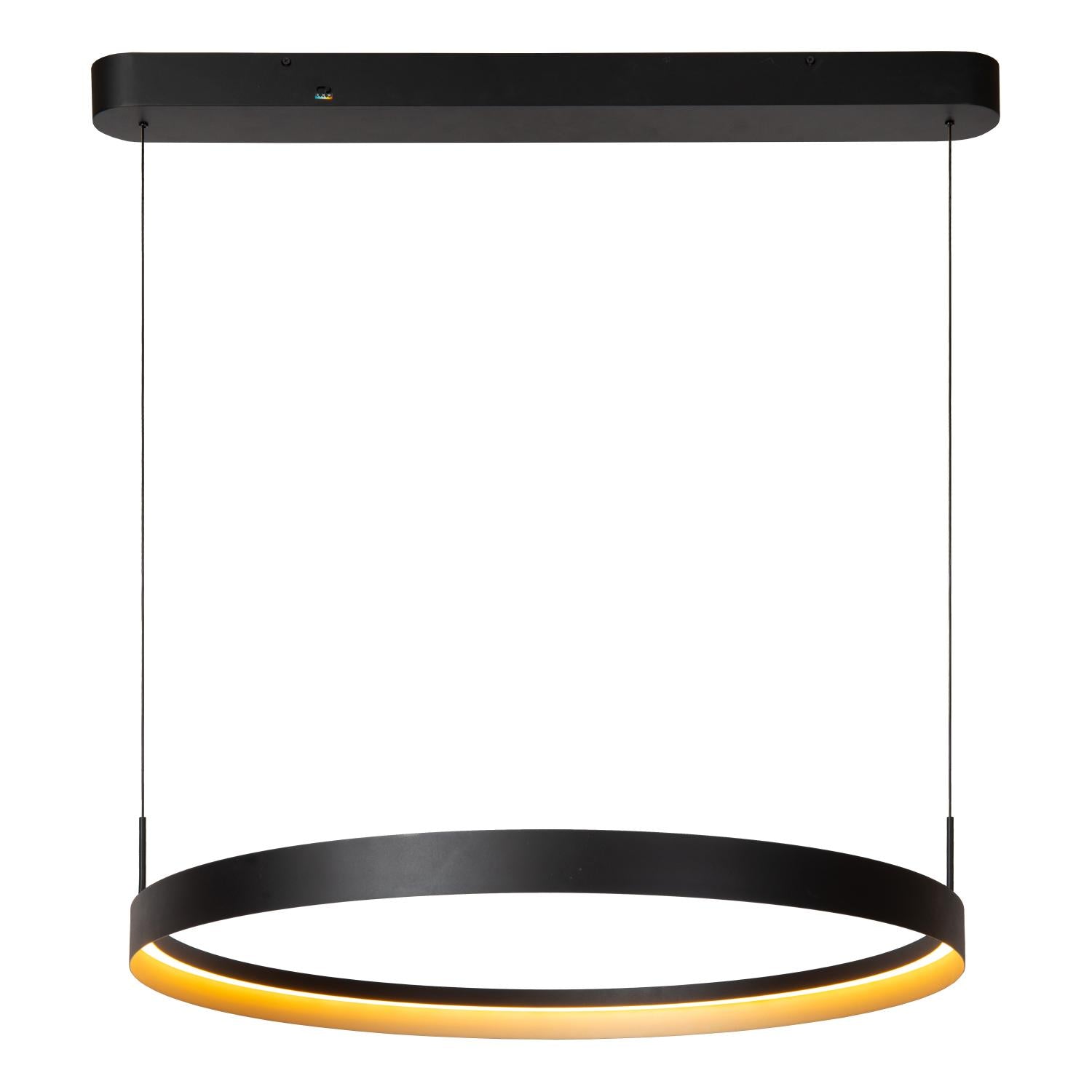 Lucide RADIANT - Hanglamp - LED Dimb. - CCT - 1x60W 2700K/4000K - Zwart | Vibes - KwaliteitWonen.nl