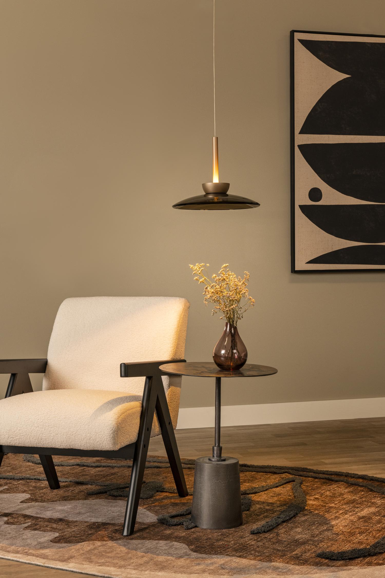 Lucide SANTIAGO - Hanglamp - Ø 32 cm - LED Dimb. - CCT - 1x16W 2700K/4000K - Amber | Premium - KwaliteitWonen.nl