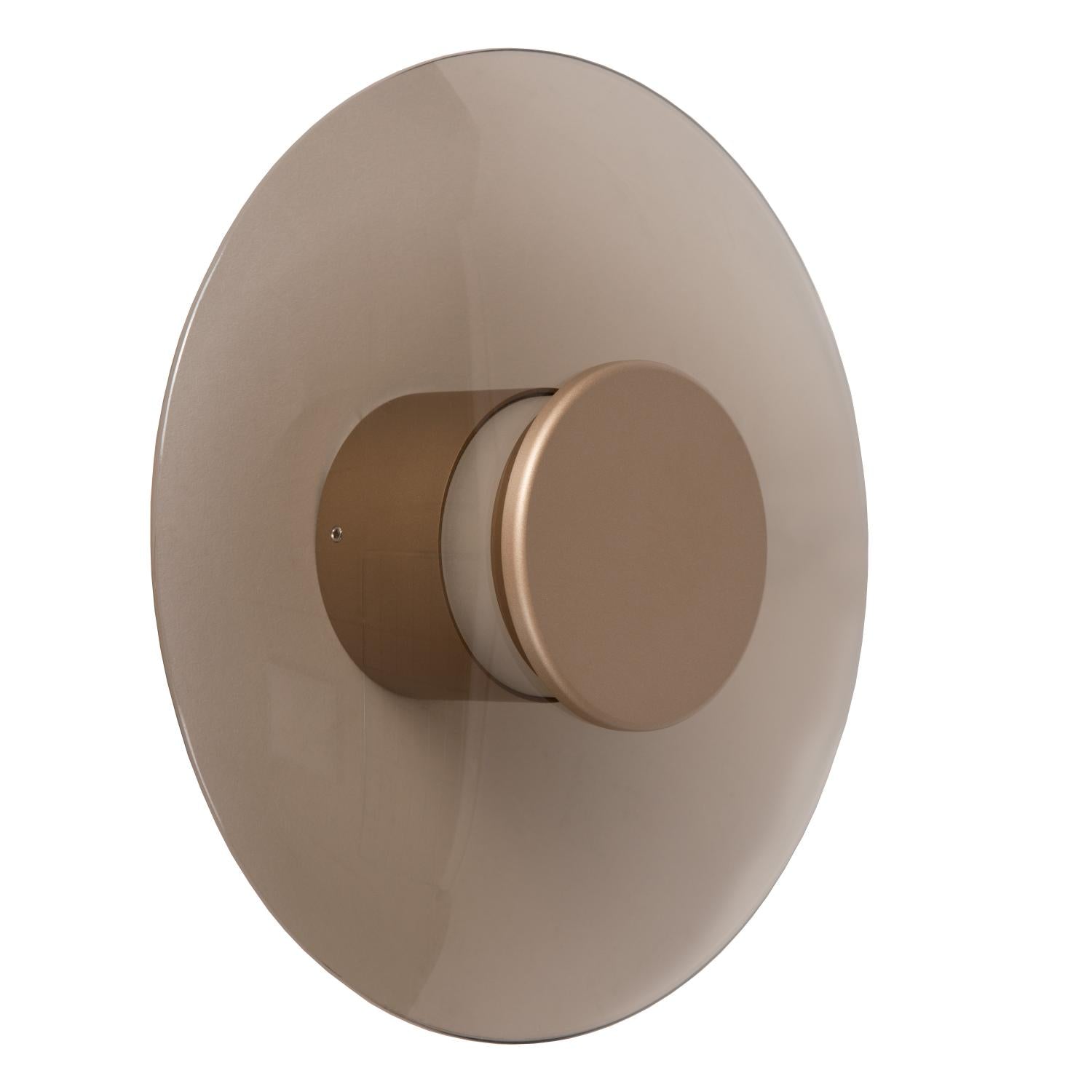 Lucide SANTIAGO - Wandlamp - Ø 23 cm - LED Dimb. - CCT - 1x10W 2700K/4000K - Amber | Premium - KwaliteitWonen.nl