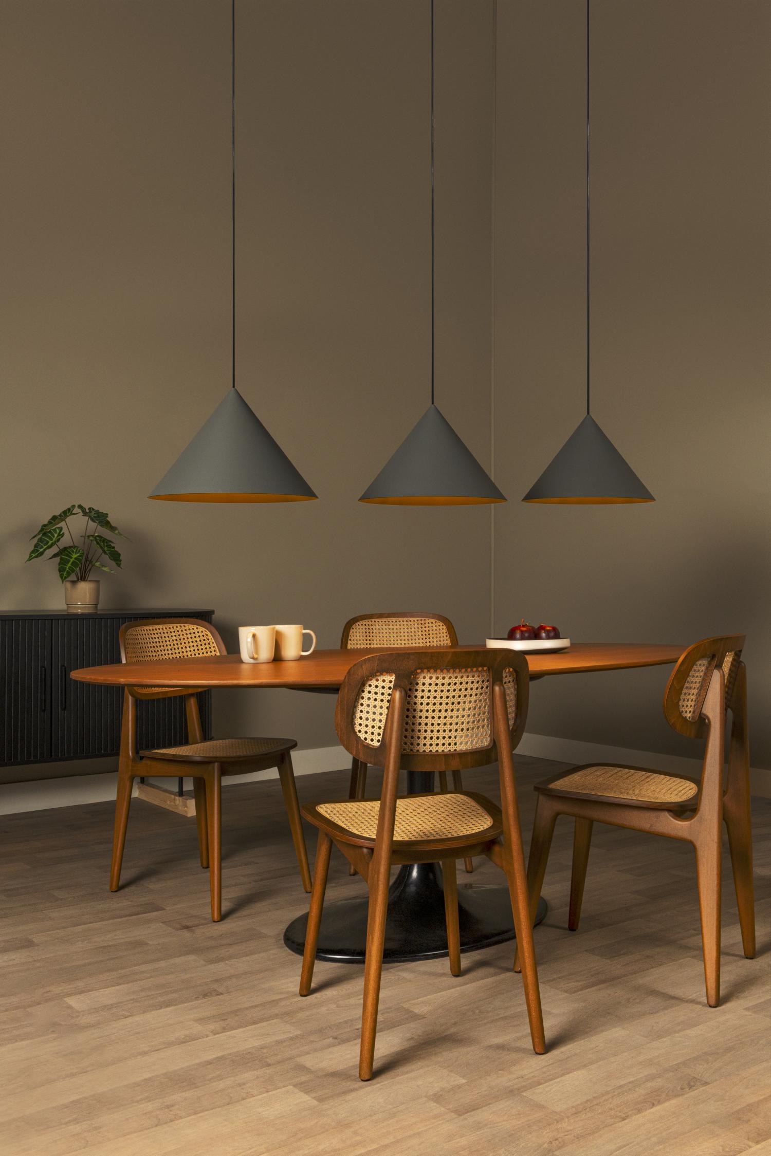 Lucide SPITZE - Hanglamp - 3xE27 - Grijs | Vibes - KwaliteitWonen.nl