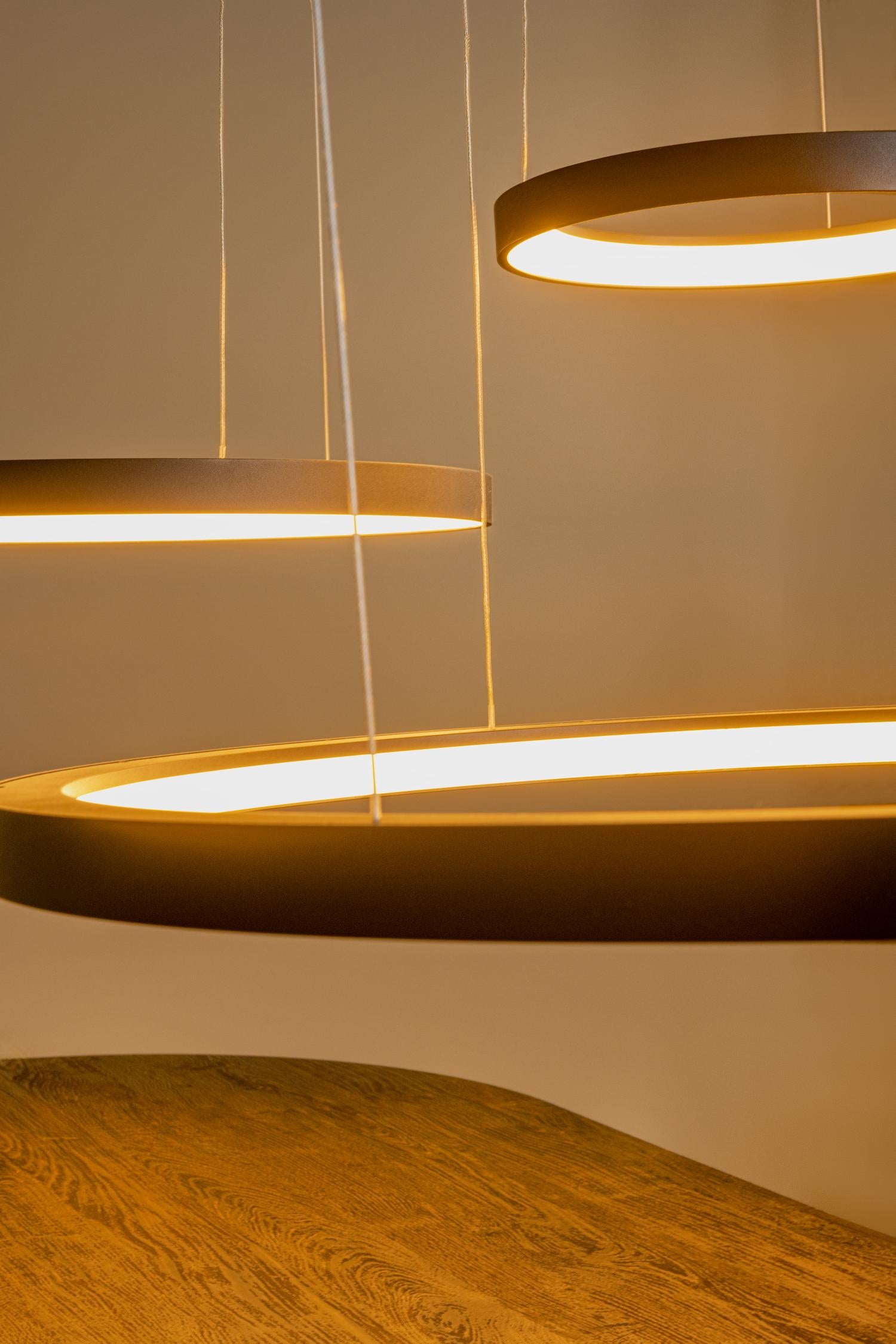 Lucide VIDAL - Hanglamp - Ø 78 cm - LED Dimb. - 1x120W 2700K - Zwart | Premium - KwaliteitWonen.nl
