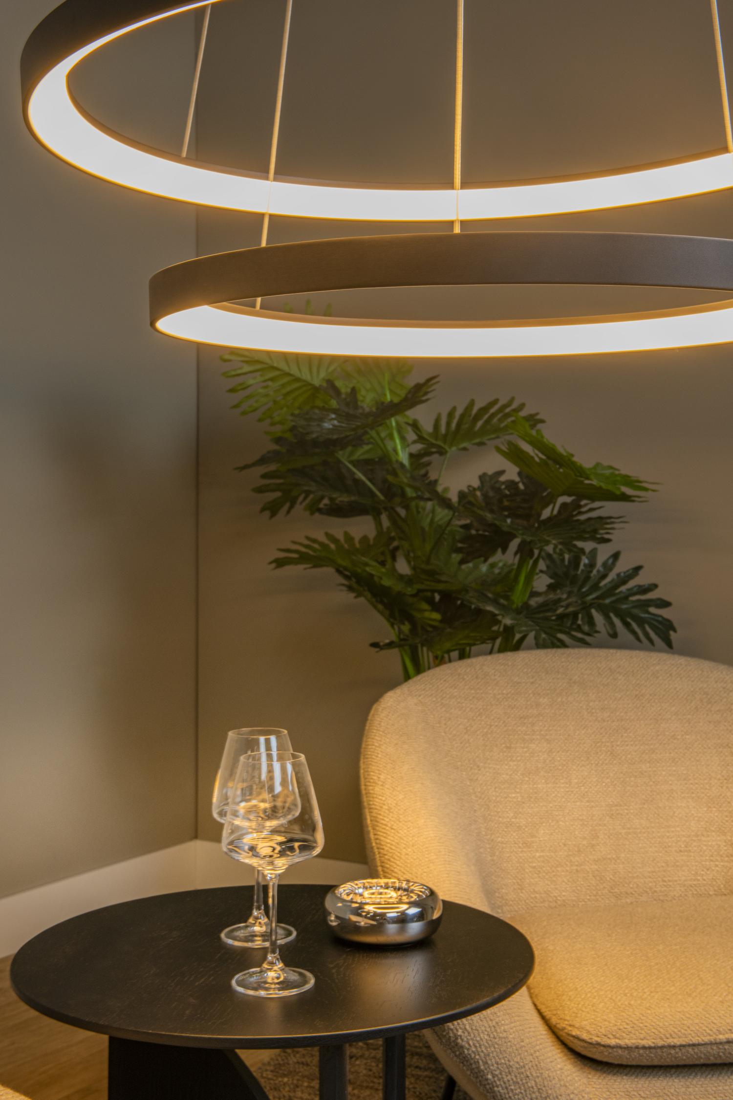 Lucide VIDAL - Hanglamp - Ø 78 cm - LED Dimb. - 1x92W 2700K - Zwart | Premium - KwaliteitWonen.nl