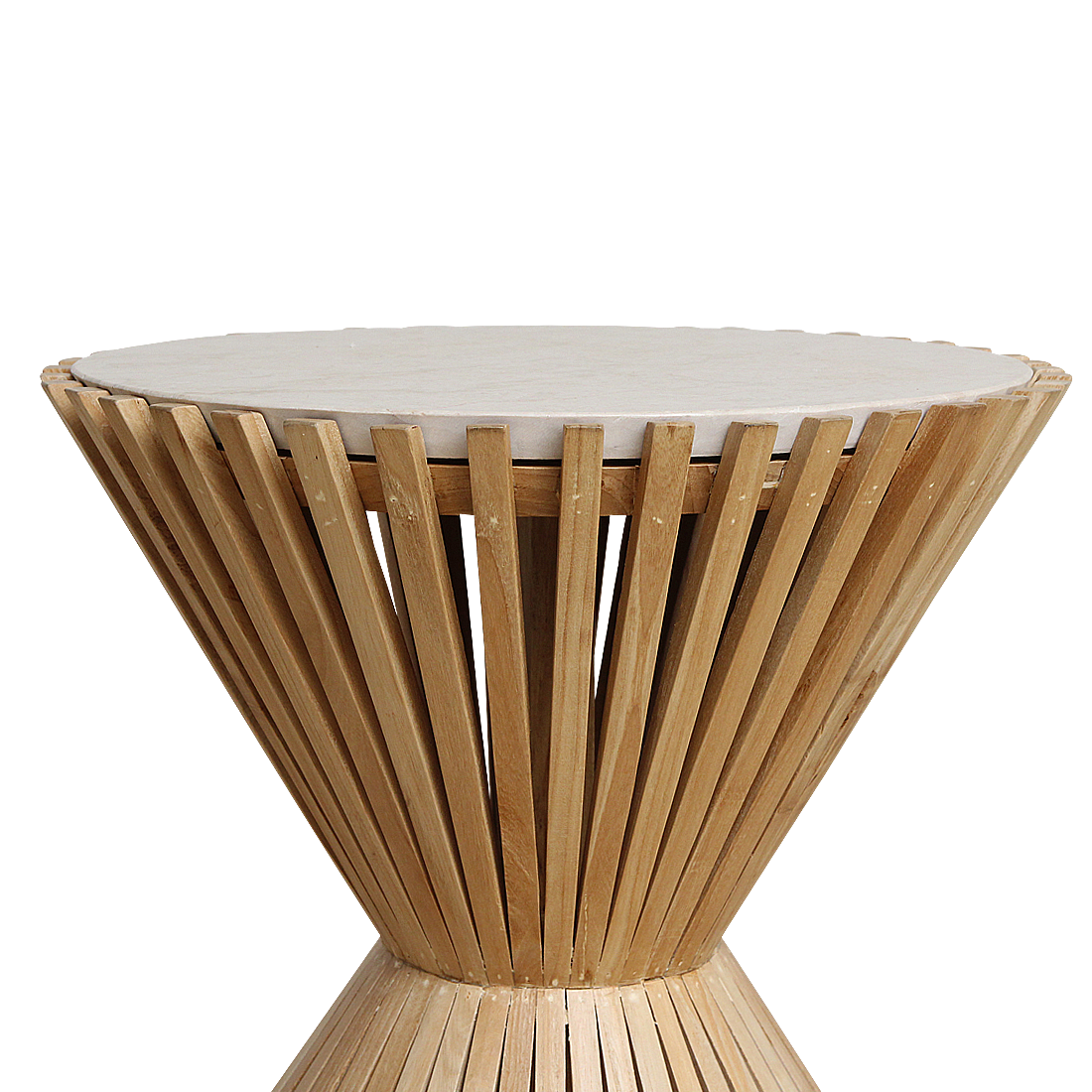 Raw Materials Bijzettafel Infinity Hourglass Rond 46cm Marmer - KwaliteitWonen.nl