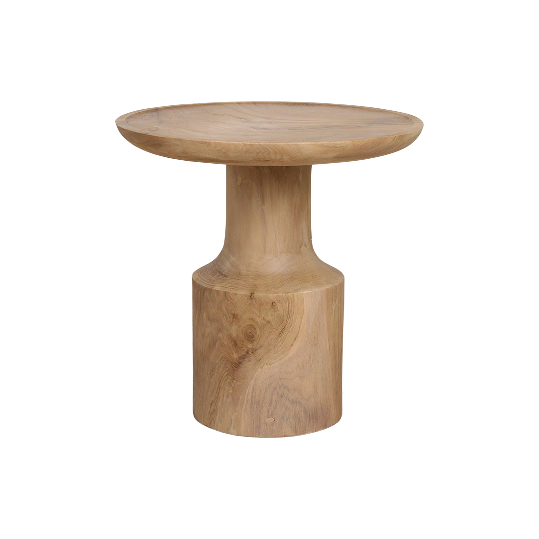 Raw Materials - Bijzettafel Nero Day 50cm Teakhout - KwaliteitWonen.nl