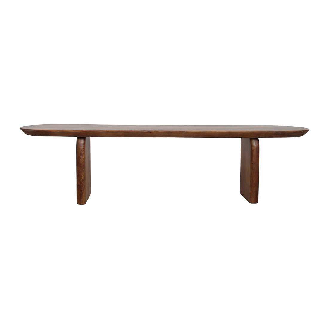 Raw Materials Bullnose Eetkamerbank Mangohout Bruin 180cm - KwaliteitWonen.nl