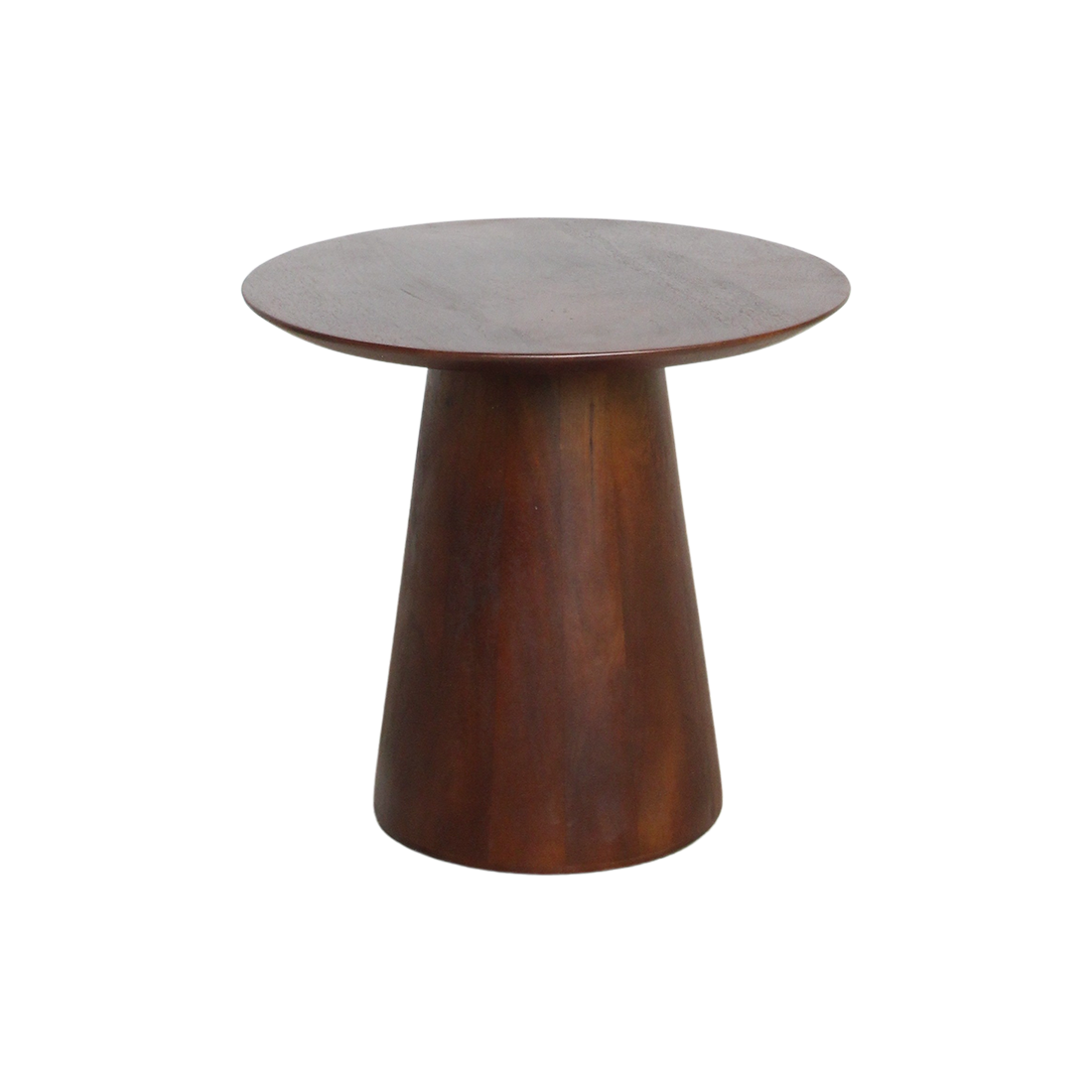 Raw Materials Bullnose Mangohouten Bijzettafel Cone Ø 50 Cm - KwaliteitWonen.nl