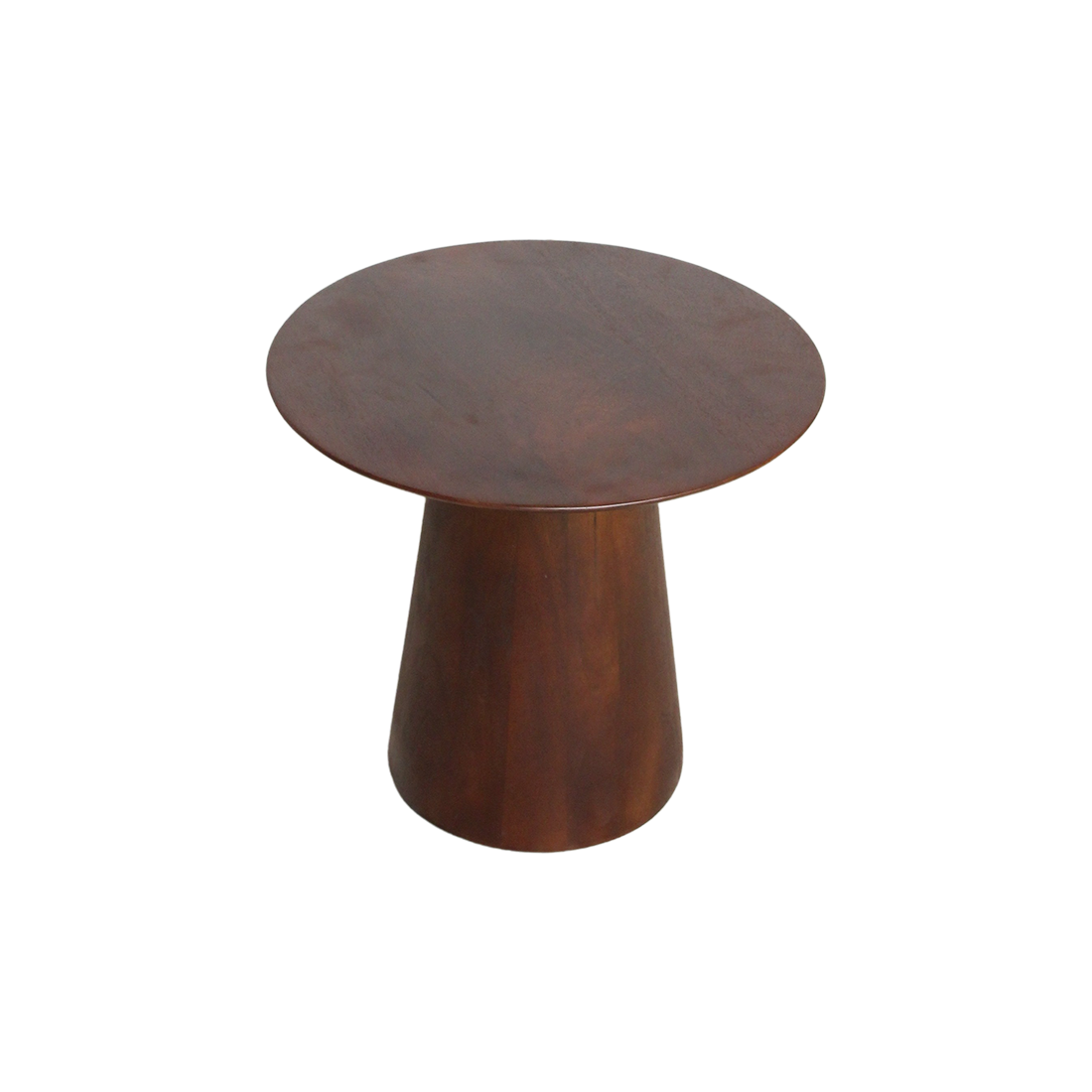 Raw Materials Bullnose Mangohouten Bijzettafel Cone Ø 50 Cm - KwaliteitWonen.nl