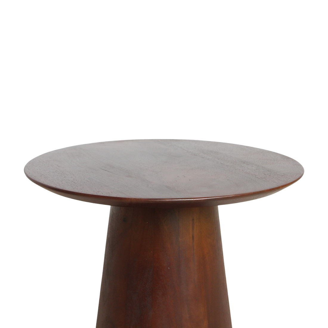 Raw Materials Bullnose Mangohouten Bijzettafel Cone Ø 50 Cm - KwaliteitWonen.nl