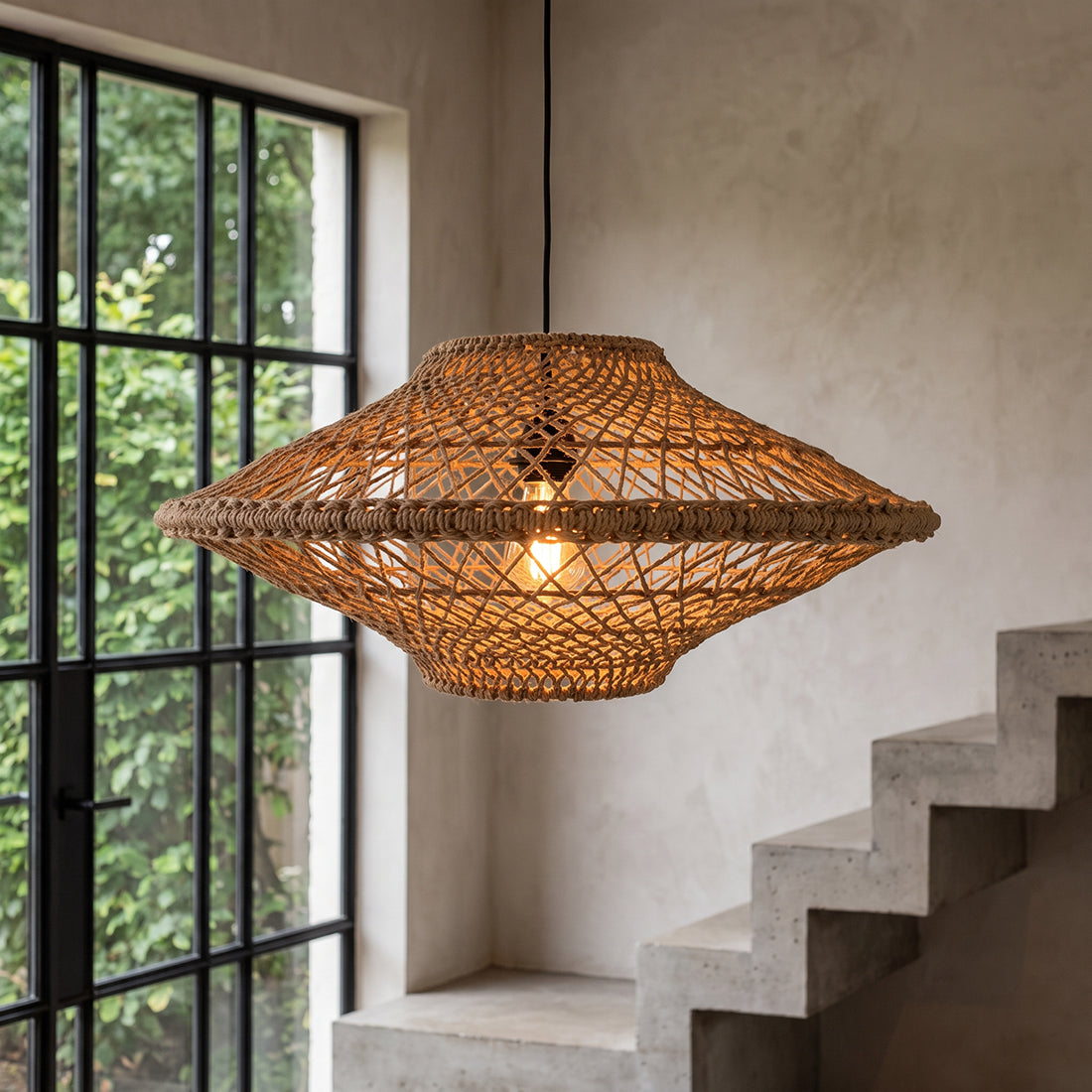 Raw Materials Corda Hanglamp - Ø 60x29 Cm - KwaliteitWonen.nl