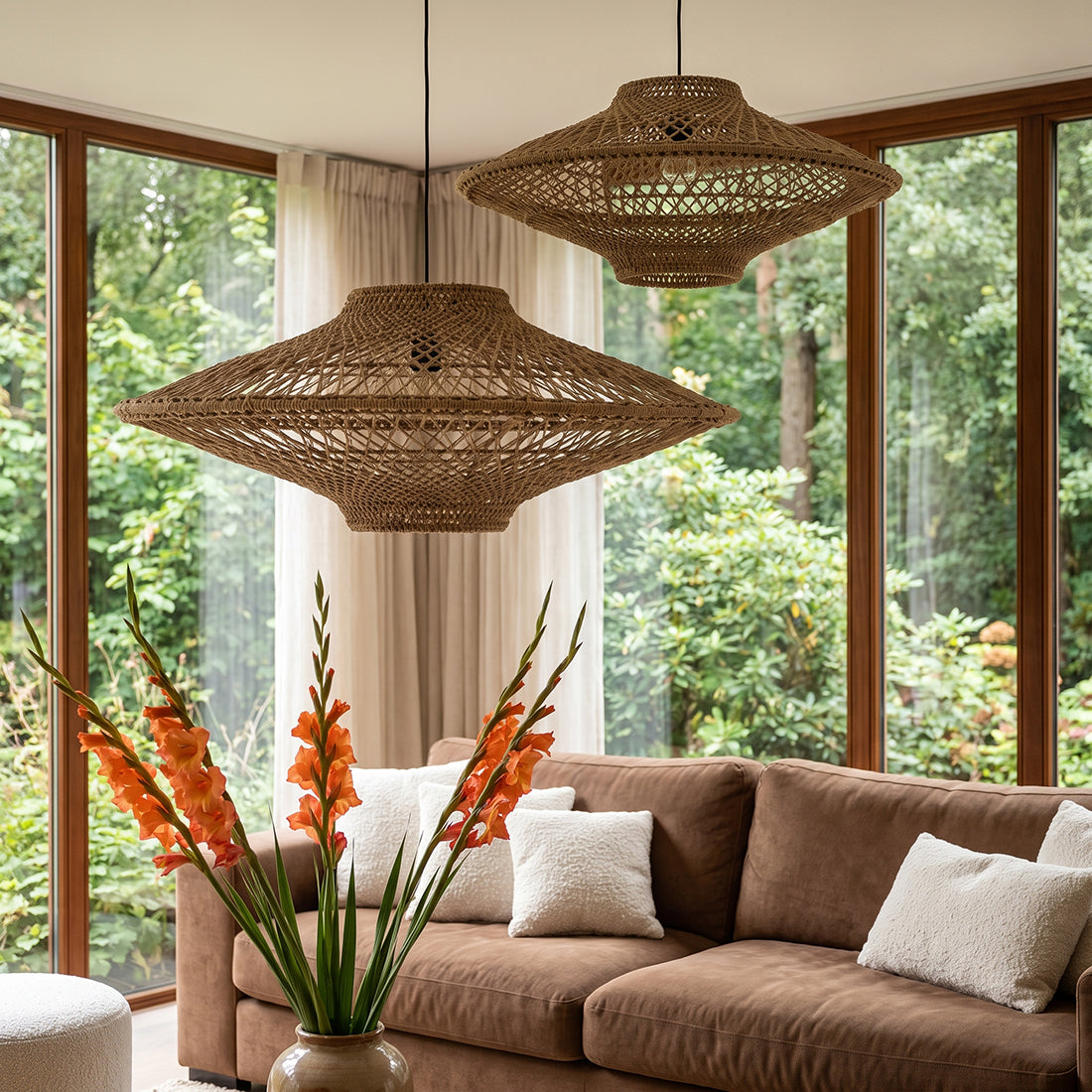 Raw Materials Corda Hanglamp - Ø 60x29 Cm - KwaliteitWonen.nl