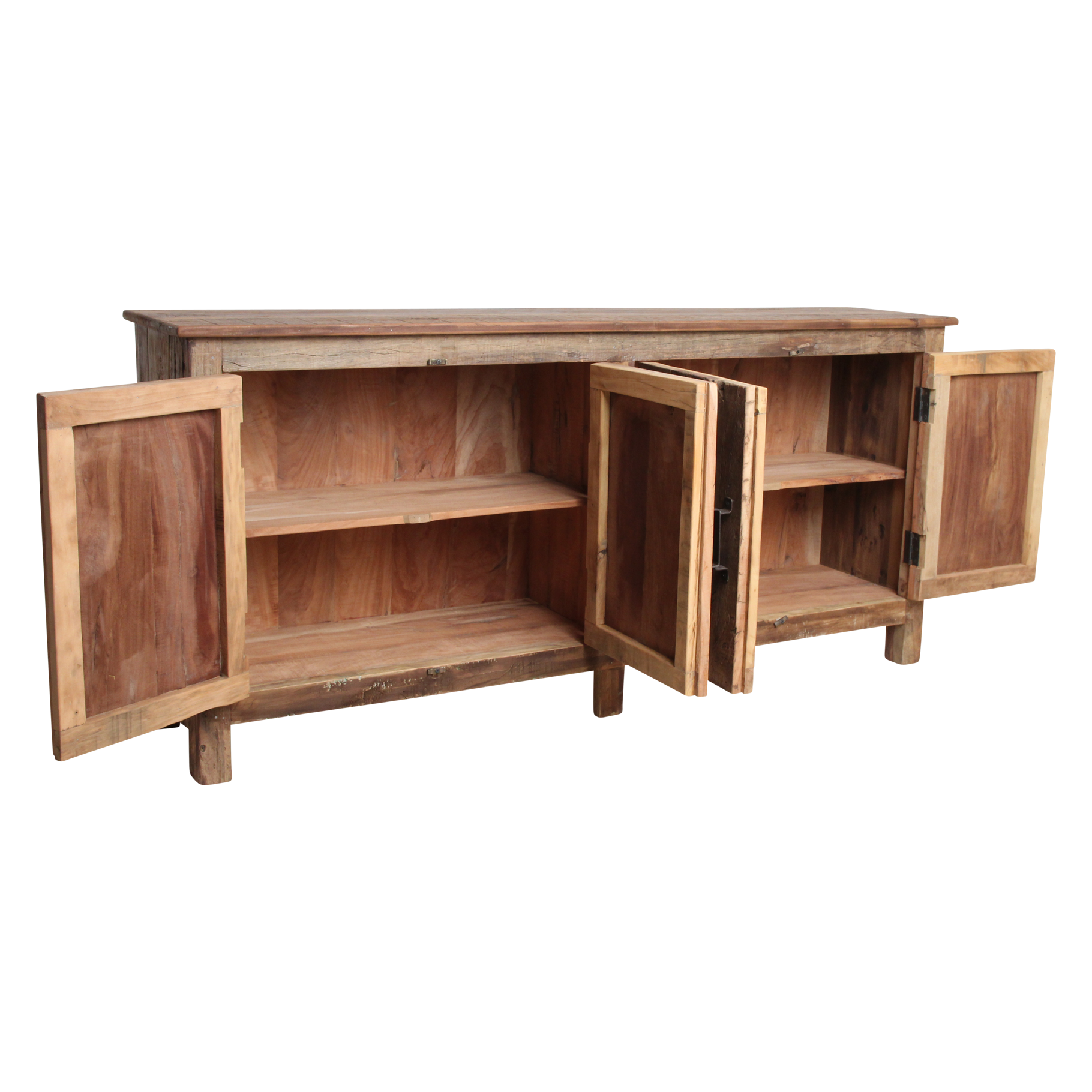 Raw Materials Dressoir Farmwood 4-deurs Gerecycled Hout - KwaliteitWonen.nl