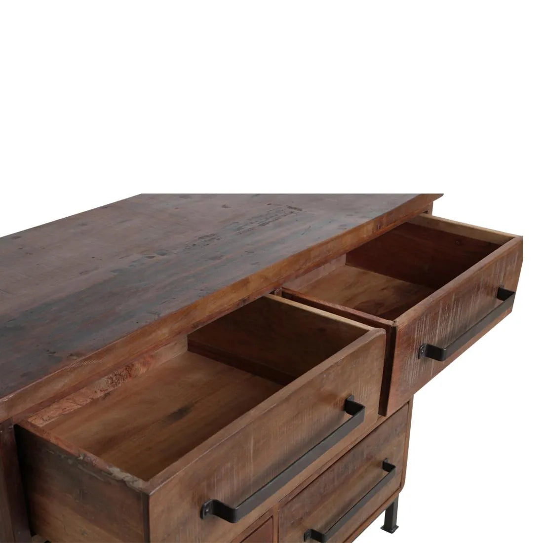 Raw Materials Dressoir Hout Bruin 6 Lades - KwaliteitWonen.nl